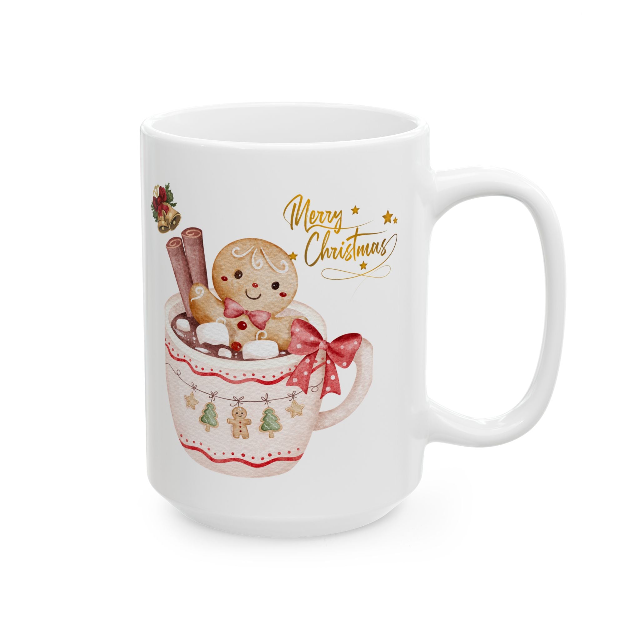 Festive Christmas Mug, Holiday Gift, Coffee Cup, Winter Decor, Ceramic Mug, Christmas Celebration