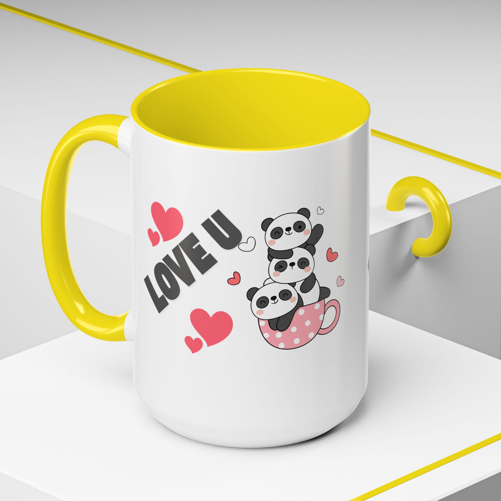 Adorable Panda Love Coffee Mug - Perfect Gift for Couples, Birthdays, Valentine's Day, Cute Kitchen Decor