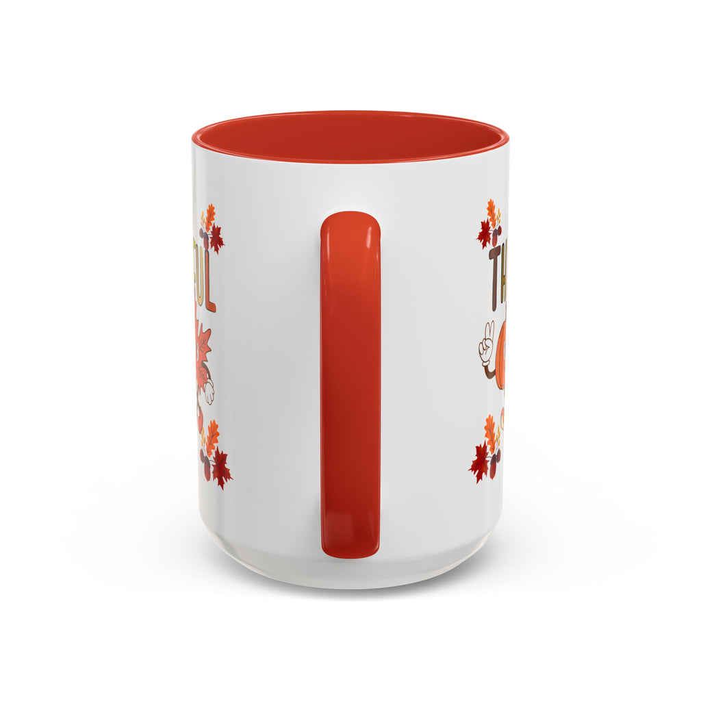 Gratitude Coffee Mug, Thankful Autumn Ceramic Cup, Thanksgiving Gift, Seasonal Drinkware, Fall Decor