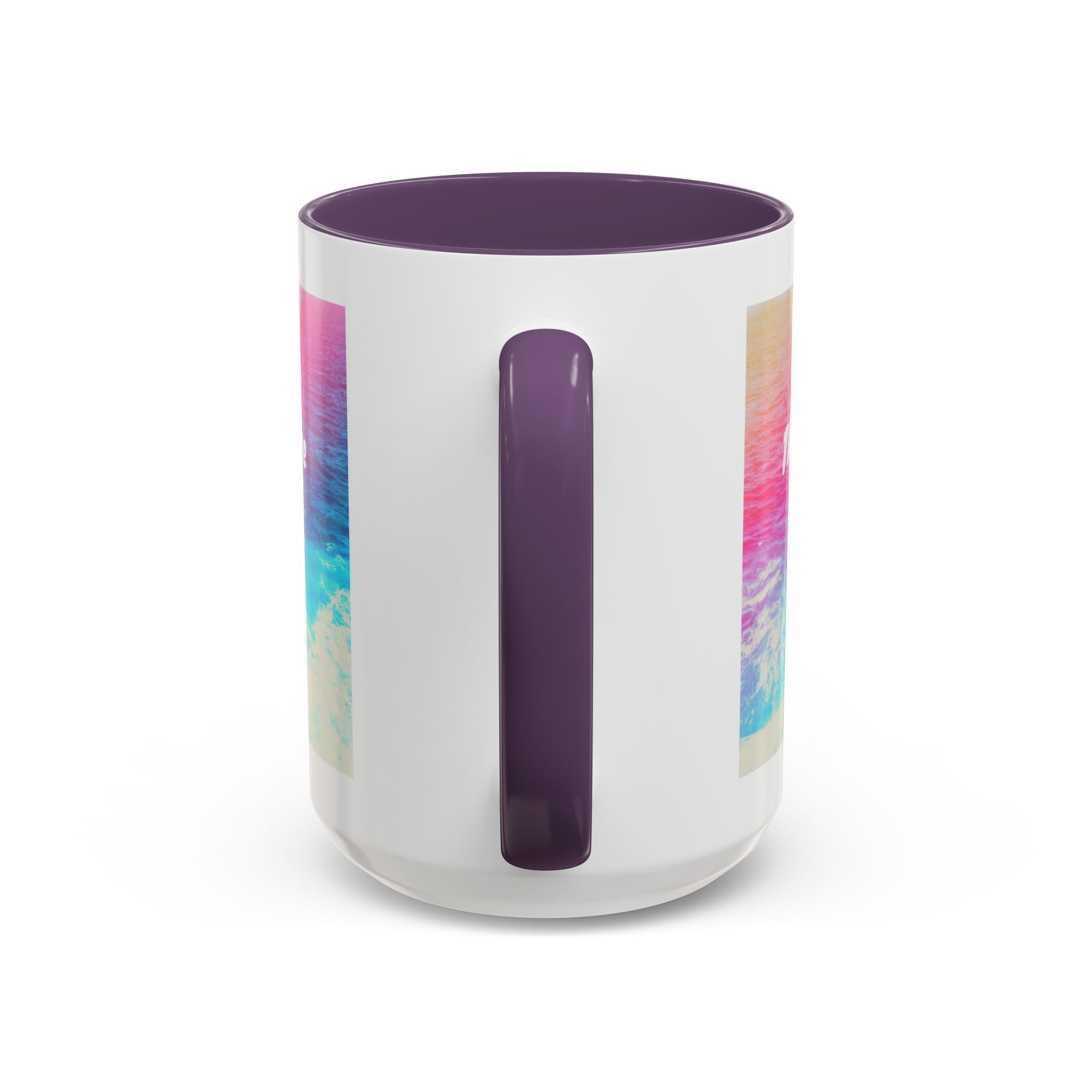 Ocean Background Future Is Bright Accent Coffee Mug (11, 15oz)