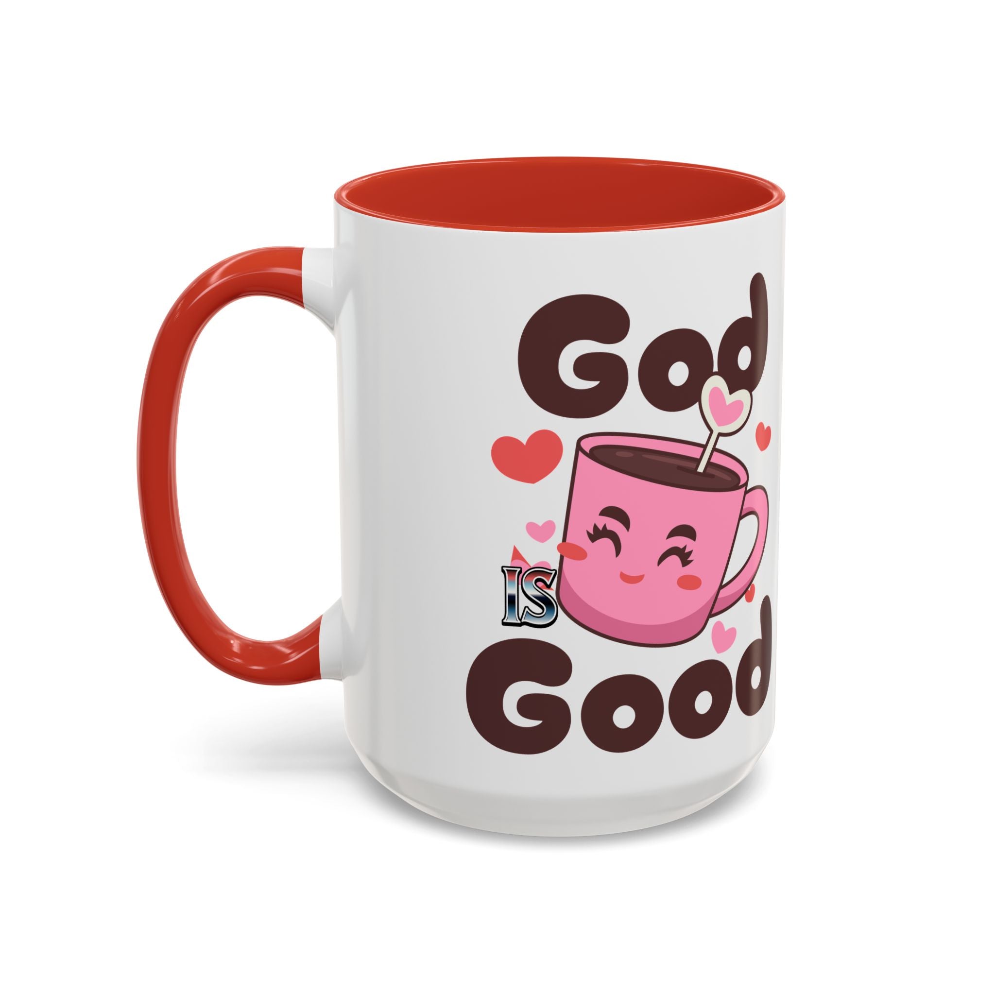 Cute God is Good Coffee Mug | Love Inspired Drinkware for Coffee Lovers, Gift for Friends, Anniversaries, Home Decor, Faith-Based Gifts