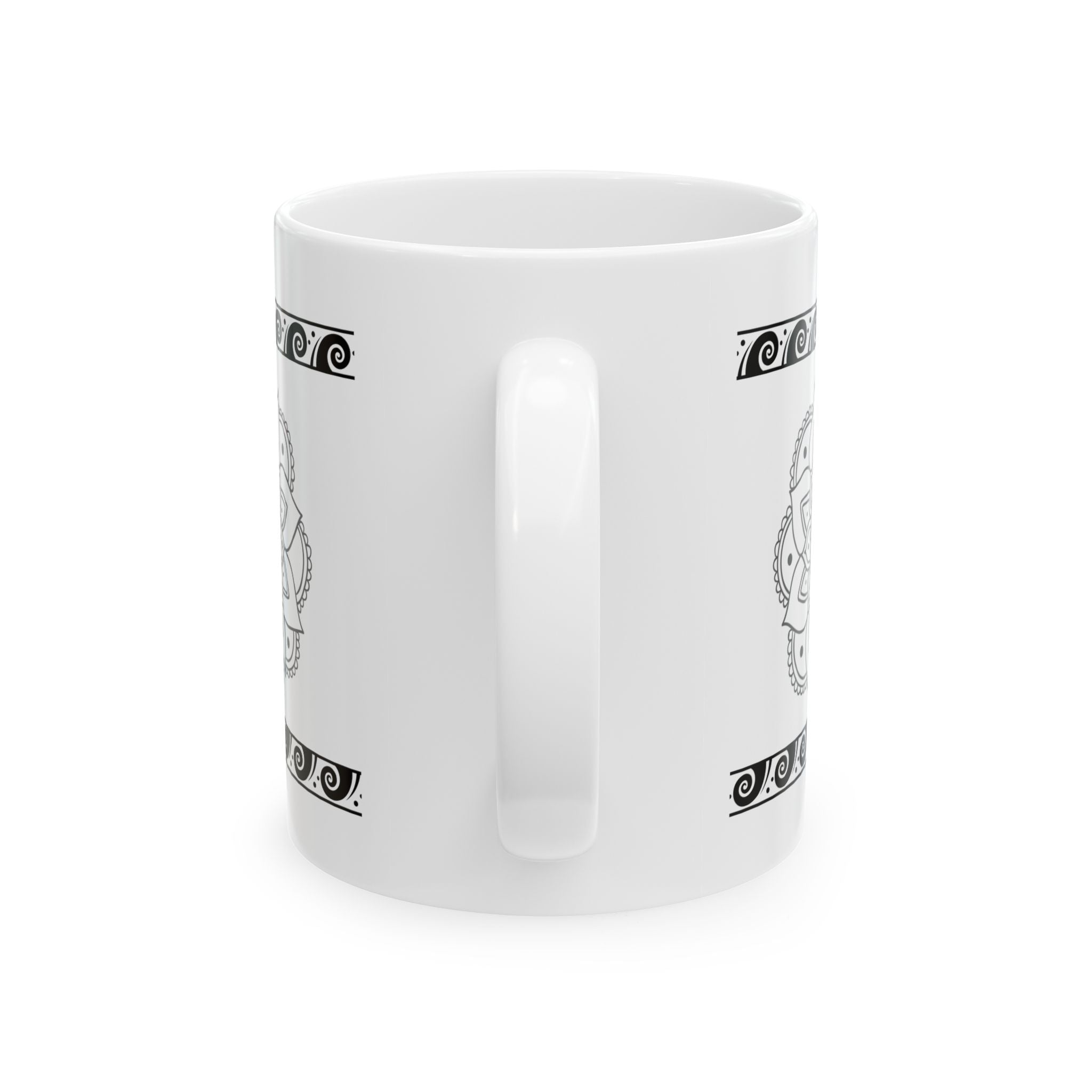Elegant Mandala Ceramic Mug - Black and White Design, Perfect for Coffee Lovers, Gift for Tea Enthusiasts, Home or Office Decor, [...]
