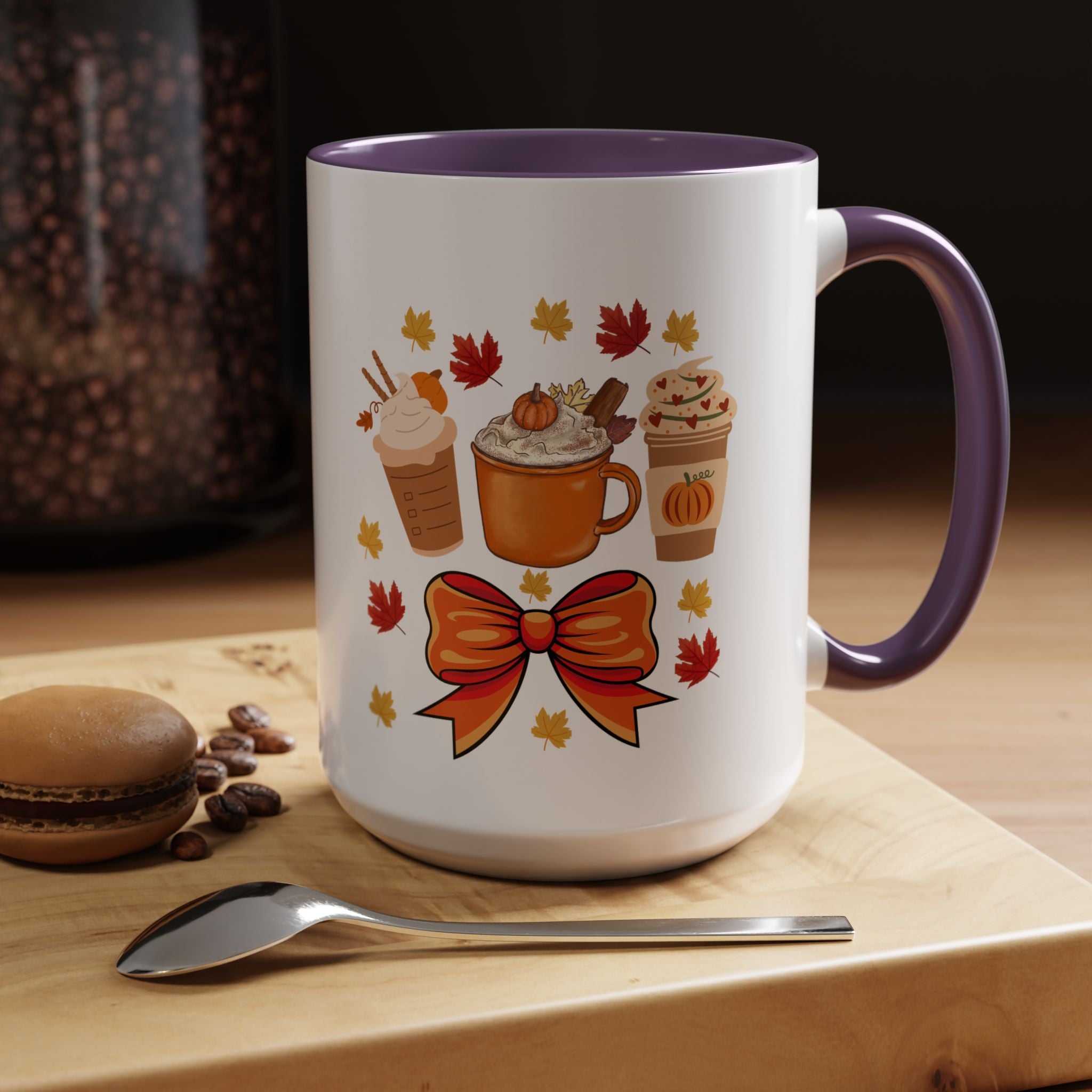 Autumn Coffee Mug, Fall Decor, Pumpkin Spice Gift, Cozy Coffee Cup, Seasonal Kitchenware