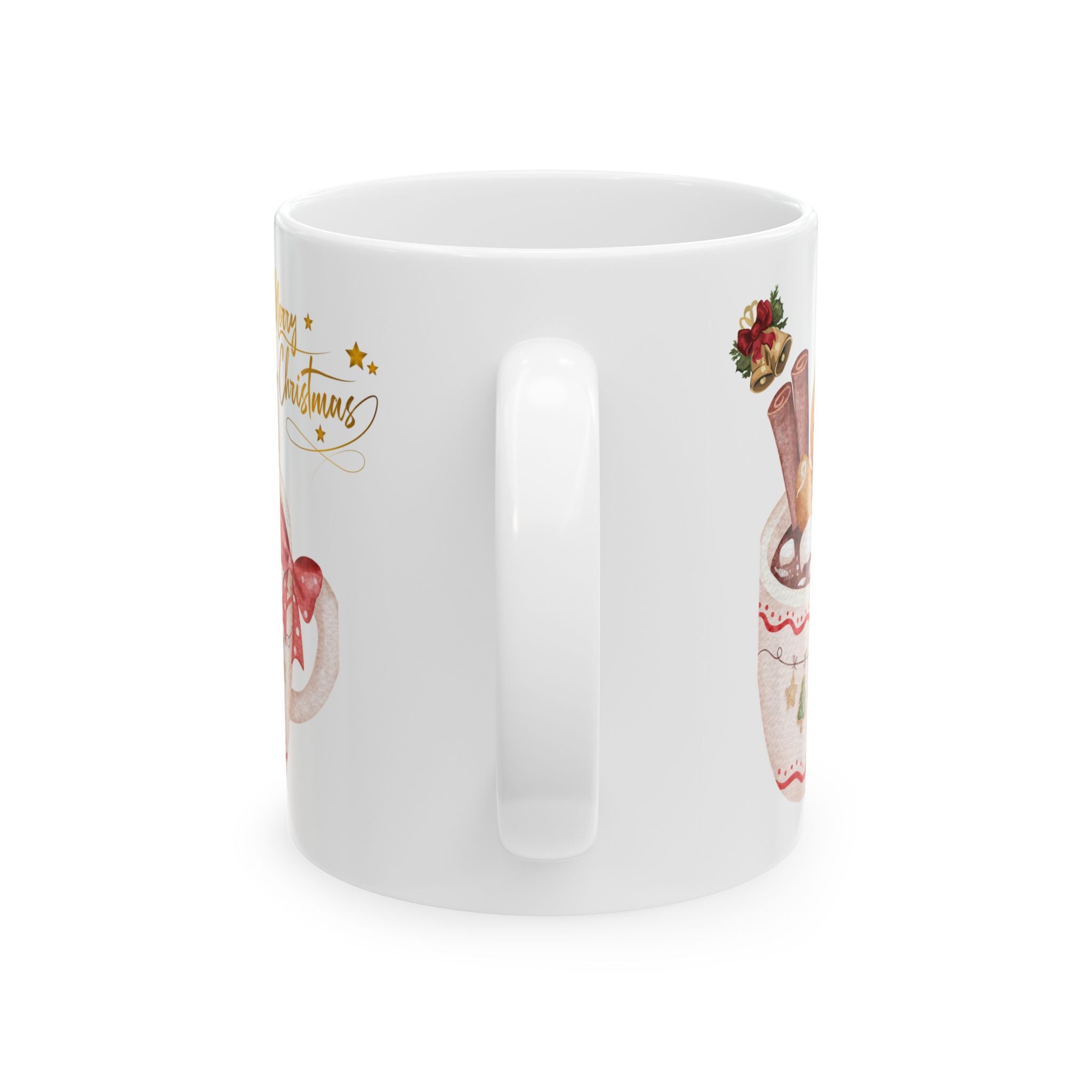 Festive Christmas Mug, Holiday Gift, Coffee Cup, Winter Decor, Ceramic Mug, Christmas Celebration