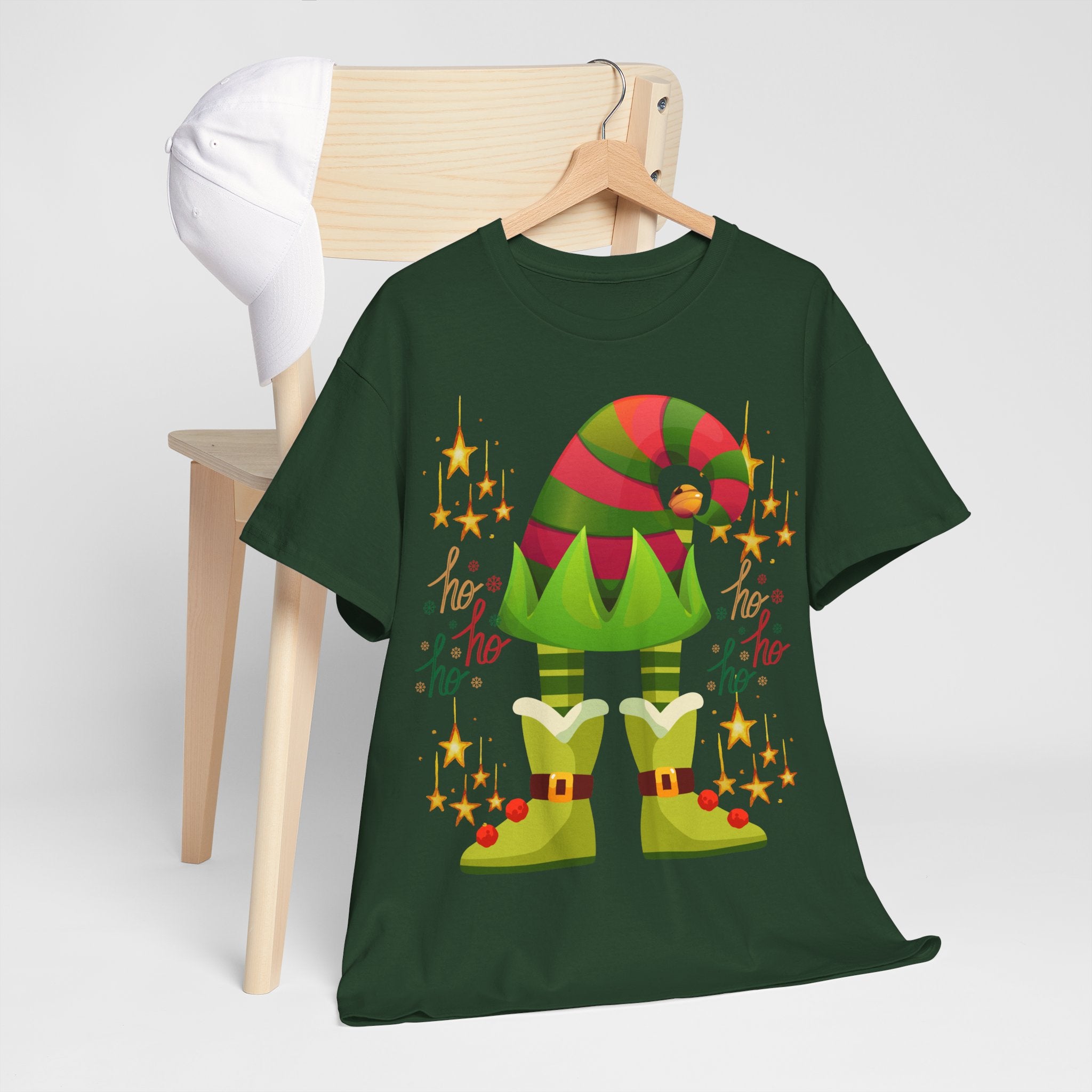 Elf Legs T-Shirt — Cute Christmas 'Ho Ho Ho' Holiday Tee