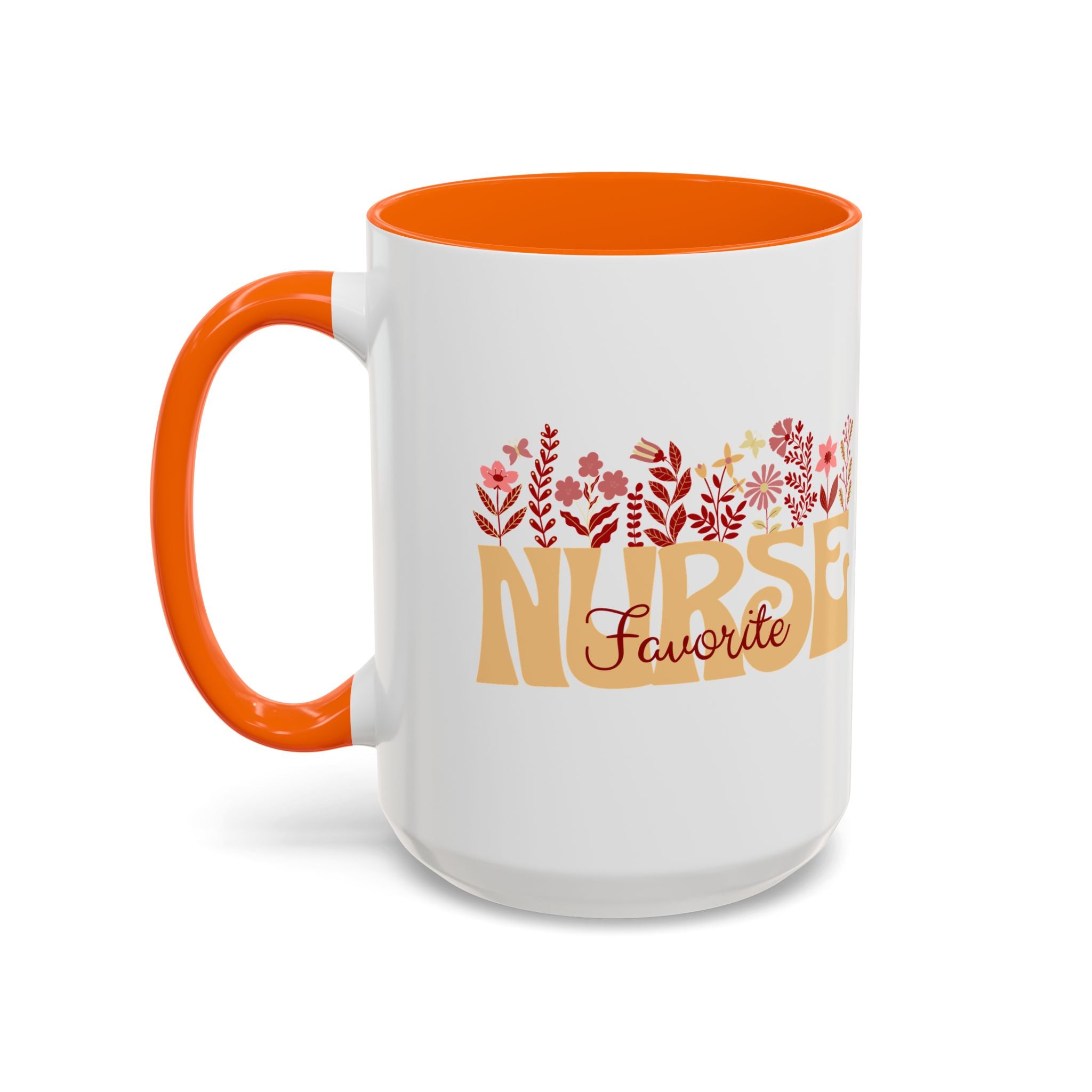 Nurse Favorite Coffee Mug | Floral Mug for Nurses | Gift for Nurse Appreciation Week, Nurses Day, Medical Professionals