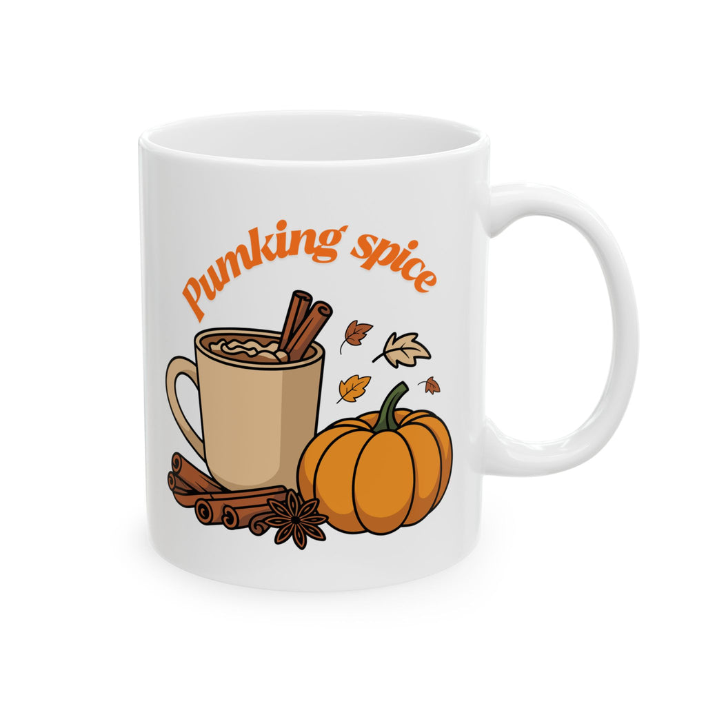 Fall Pumpkin Spice Ceramic Mug | Cozy Autumn Mug, Coffee Lover Gift, Home Decor, Fall Decor, Seasonal Drinkware
