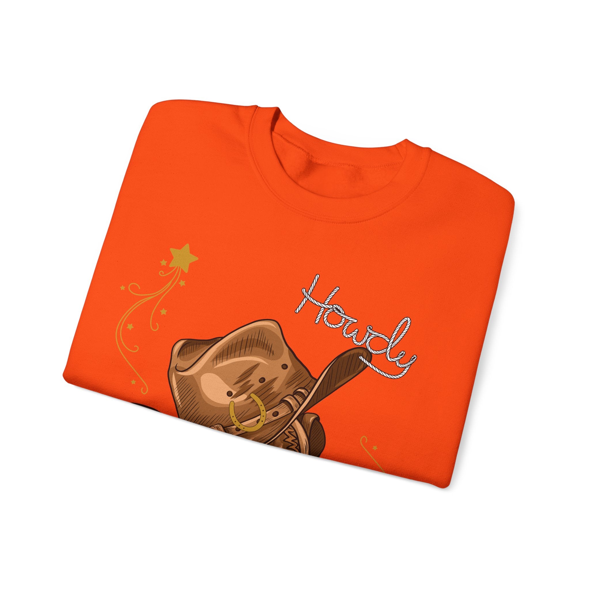 Howdy Cowboy Crewneck Sweatshirt | Unisex Sweatshirt, Western Apparel, Fall Fashion, Gift for Him/Her, Casual Wear