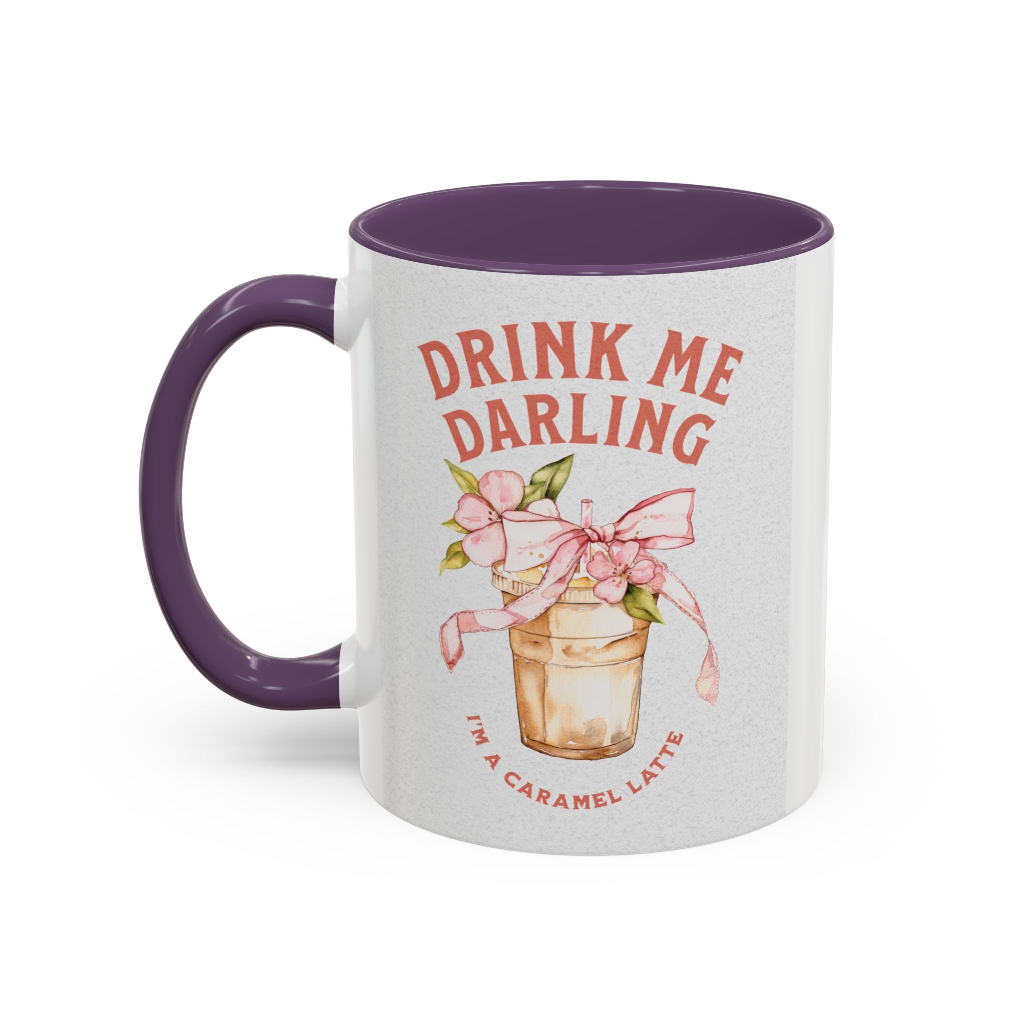 Darling Caramel Latte Coffee Mug - Fun Accent Design for Coffee Lovers