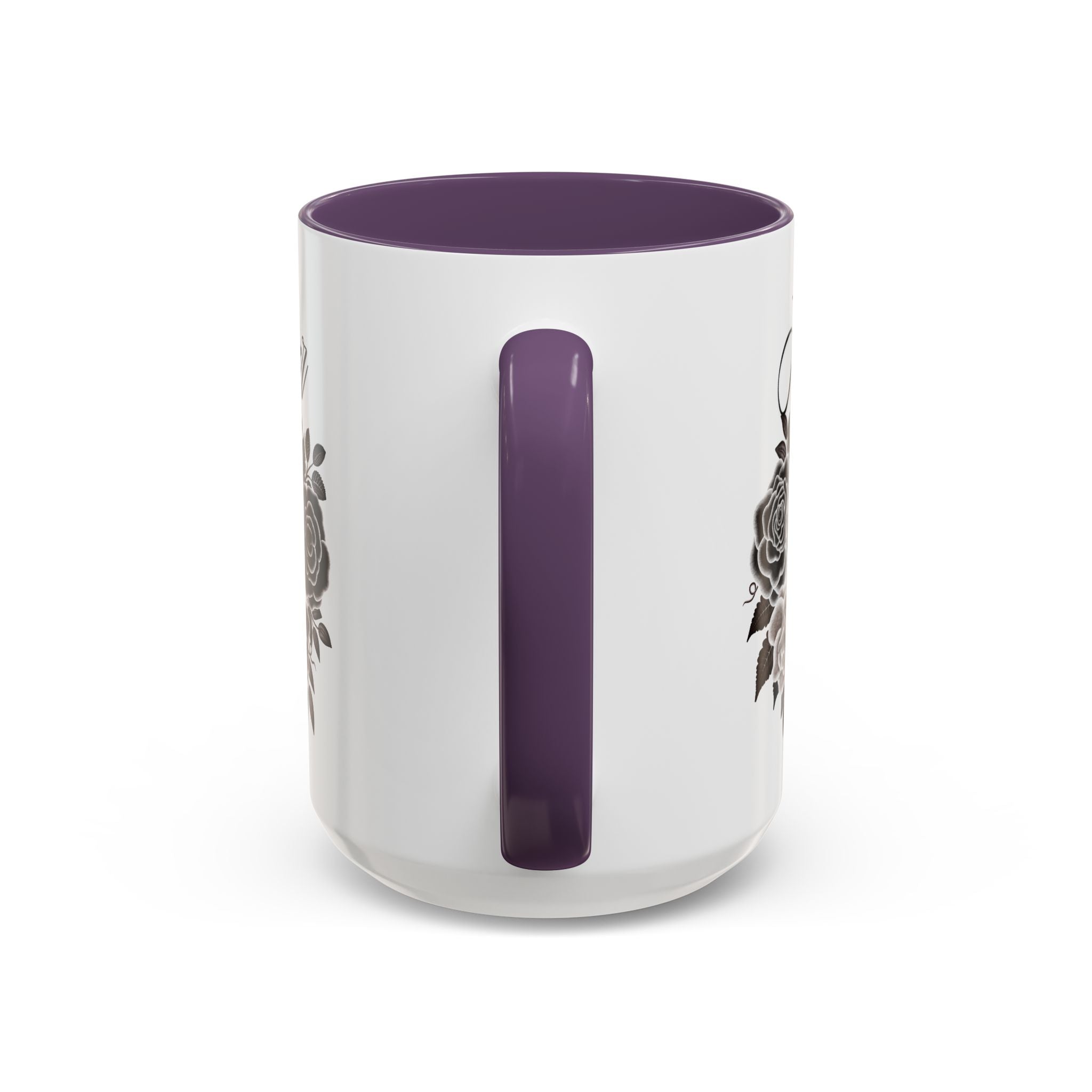 Elegant Floral Accent Coffee Mug for Coffee Lovers, Gift for Her, Home Decor, Valentine's Day, Birthday