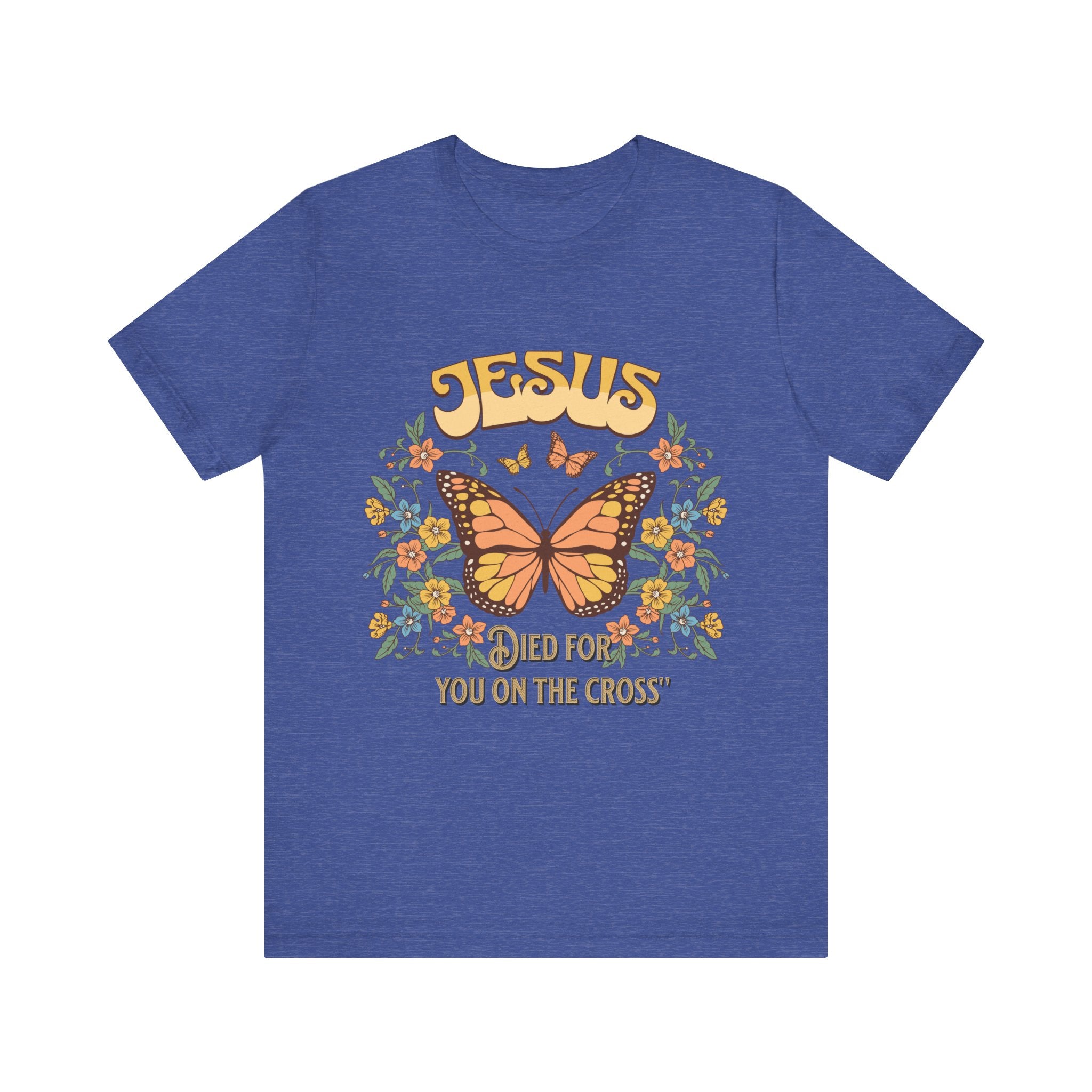 Jesus Butterfly Tee, Vintage Inspired Christian Unisex T-Shirt, Faith Apparel, Religious Gift, Casual Wear