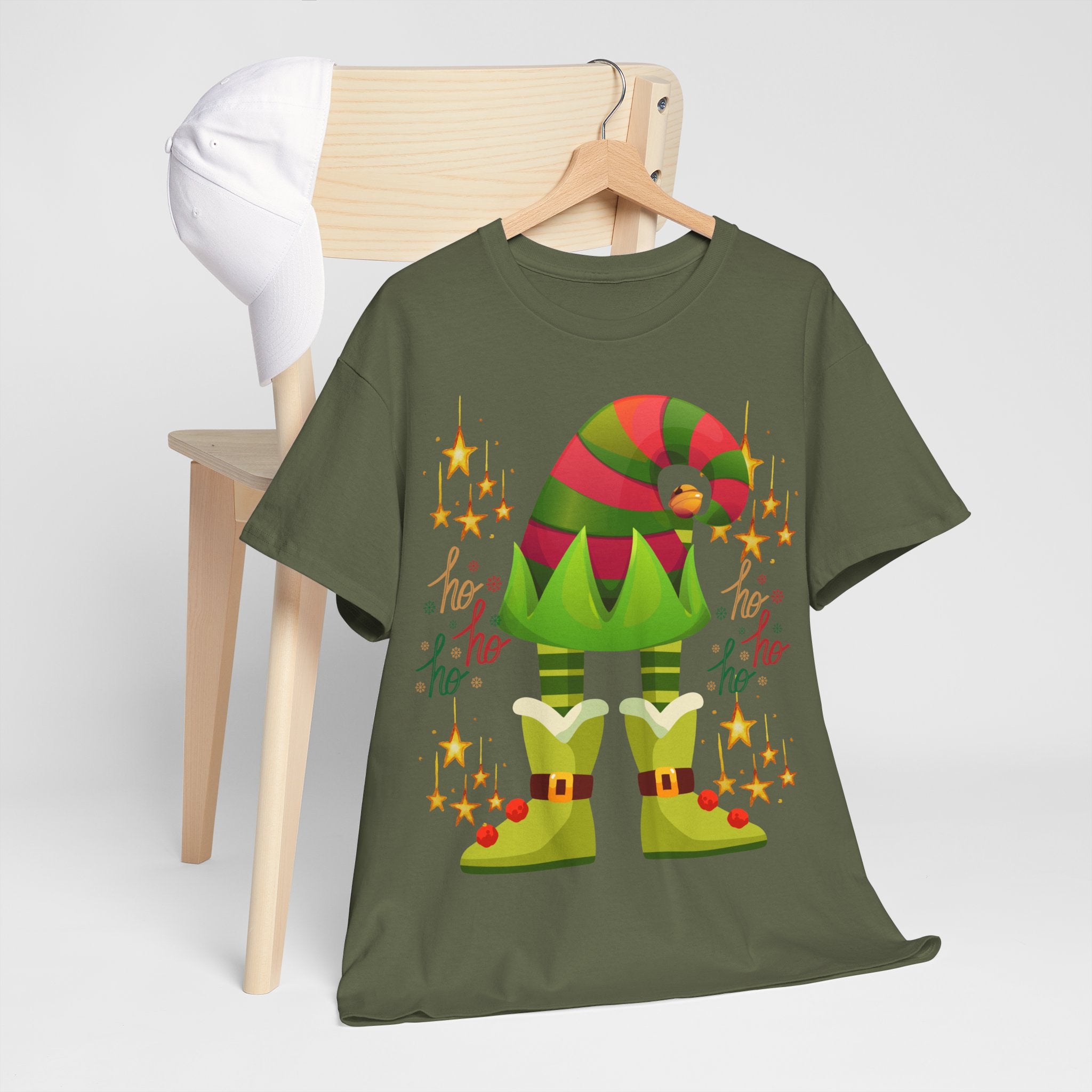 Elf Legs T-Shirt — Cute Christmas 'Ho Ho Ho' Holiday Tee