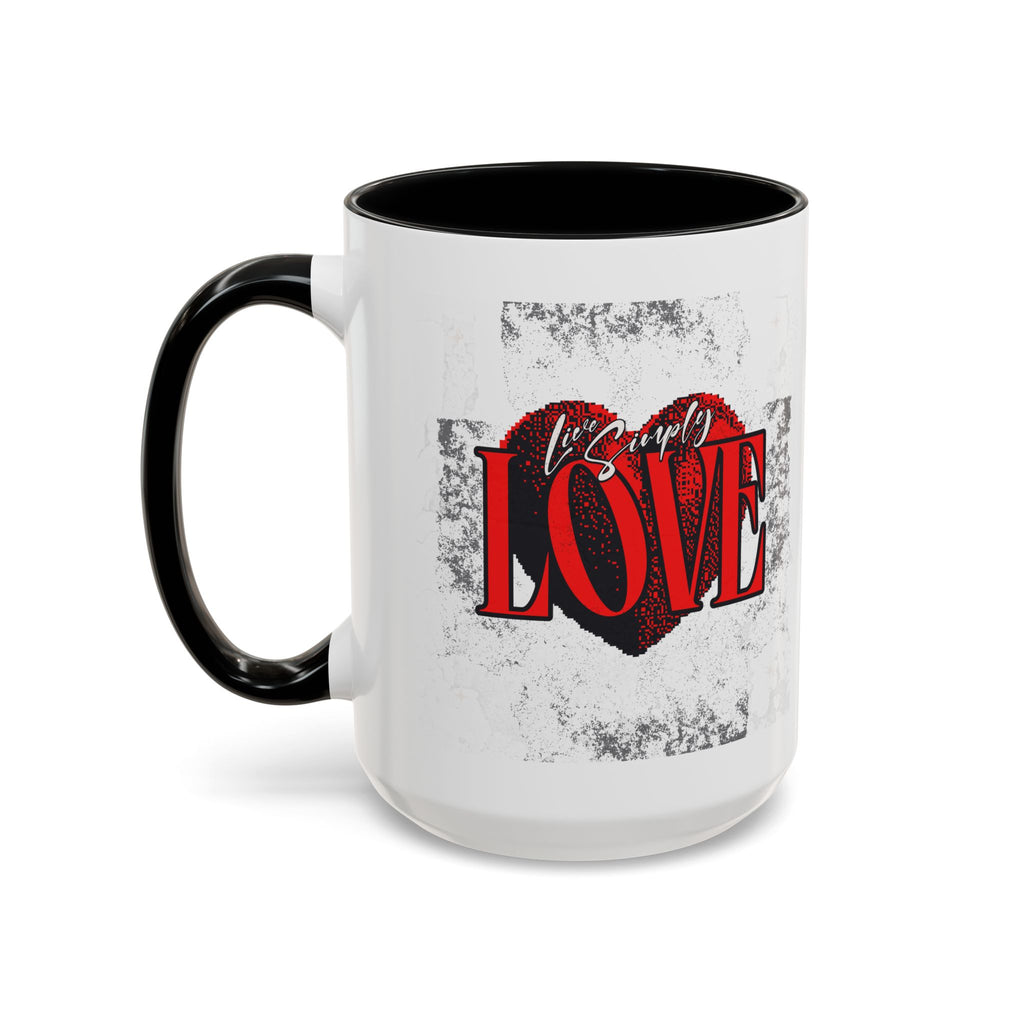 Love Accent Coffee Mug - Perfect Gift for Valentine's Day, Romantic Gift, Heart Mug, Coffee Lovers, Personalized Mug