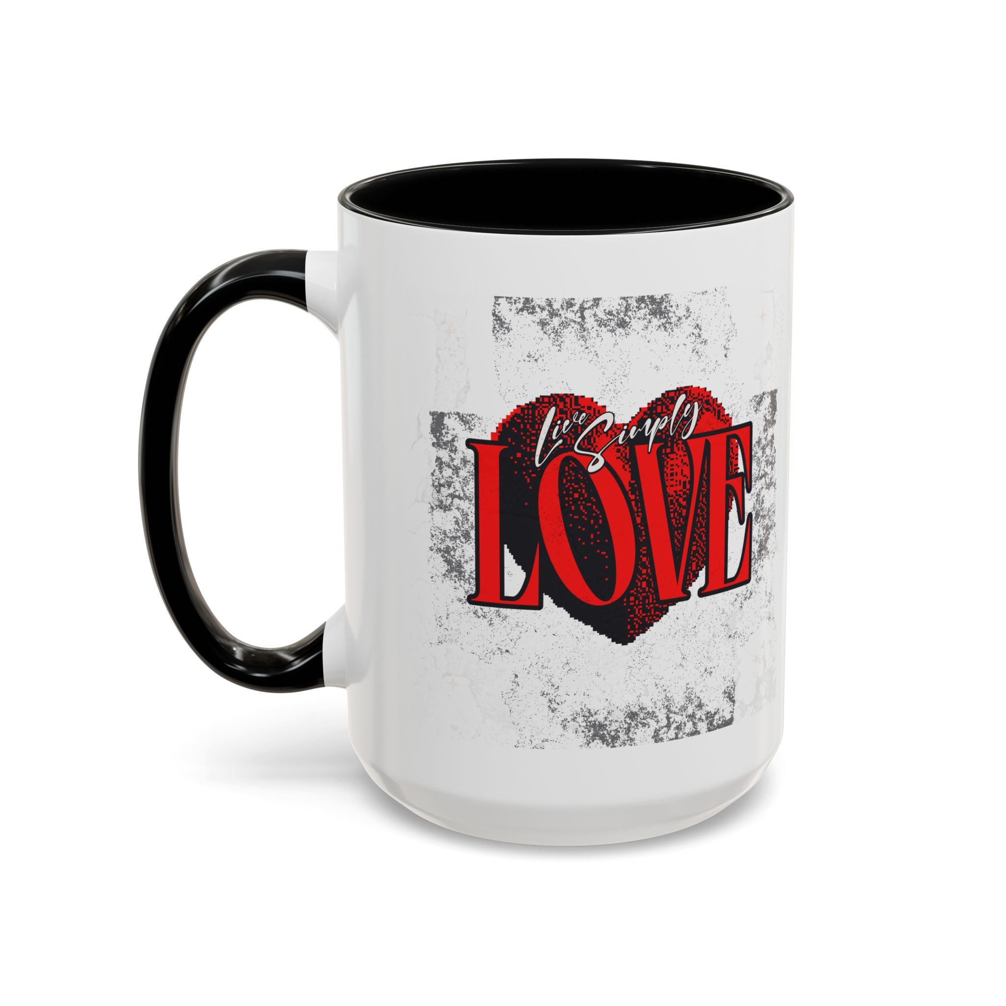 Love Accent Coffee Mug - Perfect Gift for Valentine's Day, Romantic Gift, Heart Mug, Coffee Lovers, Personalized Mug