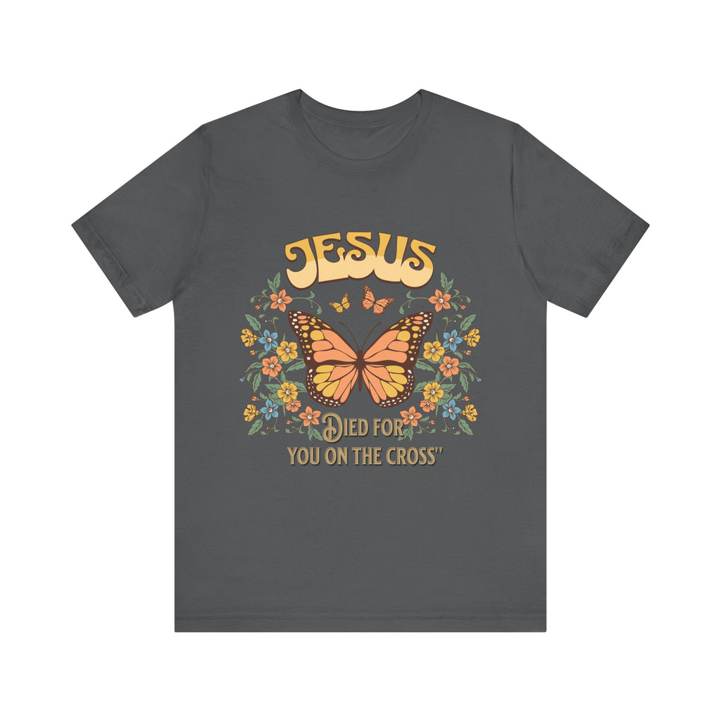 Jesus Butterfly Tee, Vintage Inspired Christian Unisex T-Shirt, Faith Apparel, Religious Gift, Casual Wear