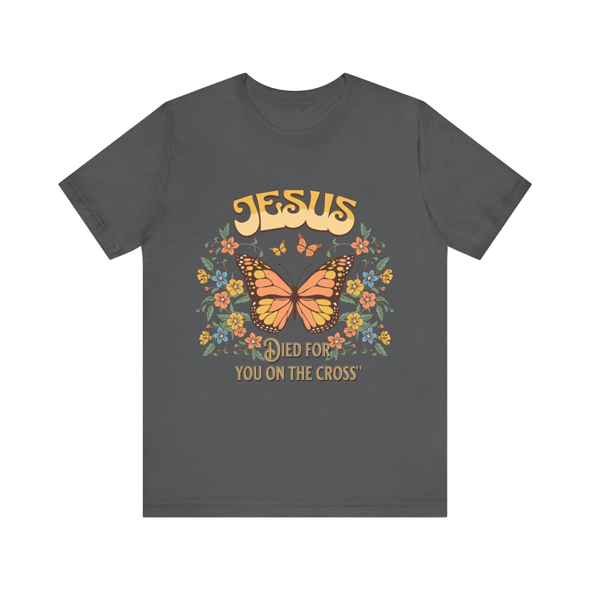 Jesus Butterfly Tee, Vintage Inspired Christian Unisex T-Shirt, Faith Apparel, Religious Gift, Casual Wear