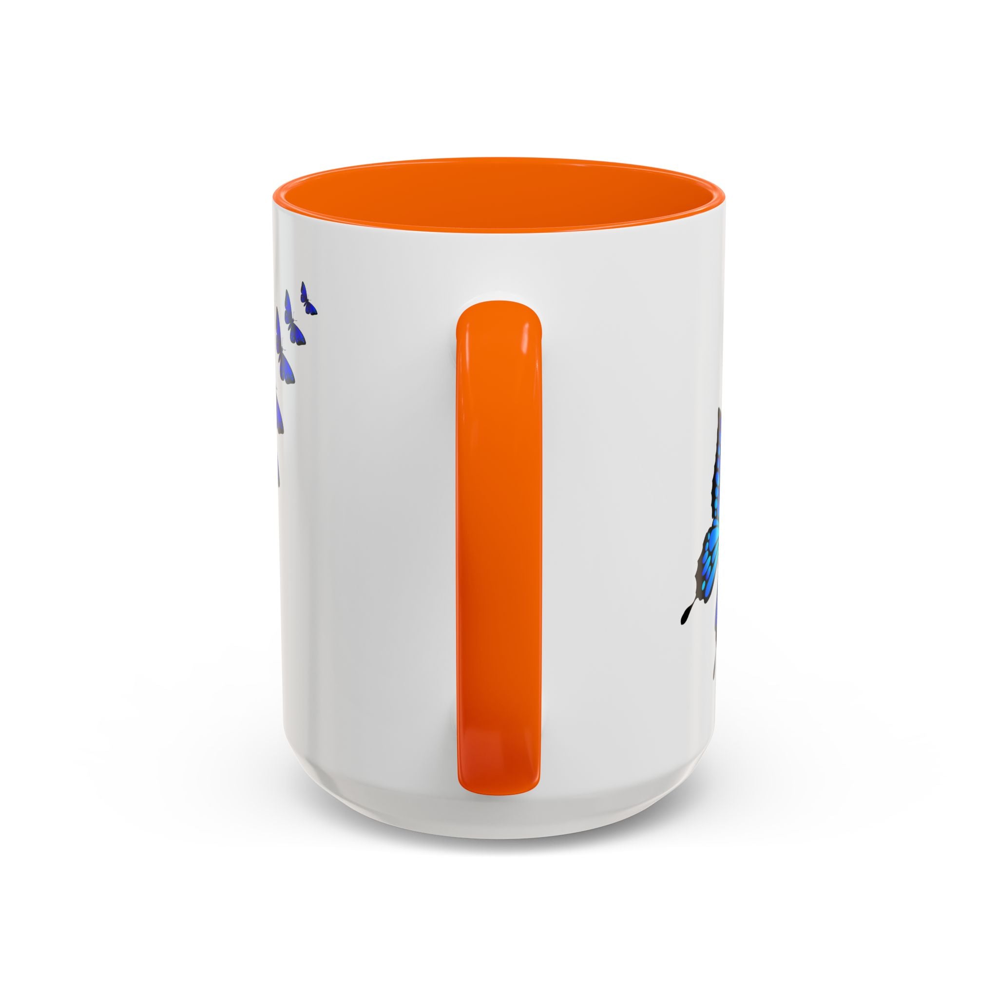 Butterfly Accent Coffee Mug | Colorful Butterfly Design | Perfect Gift for Nature Lovers | Home & Office Decor | 11oz & 15oz