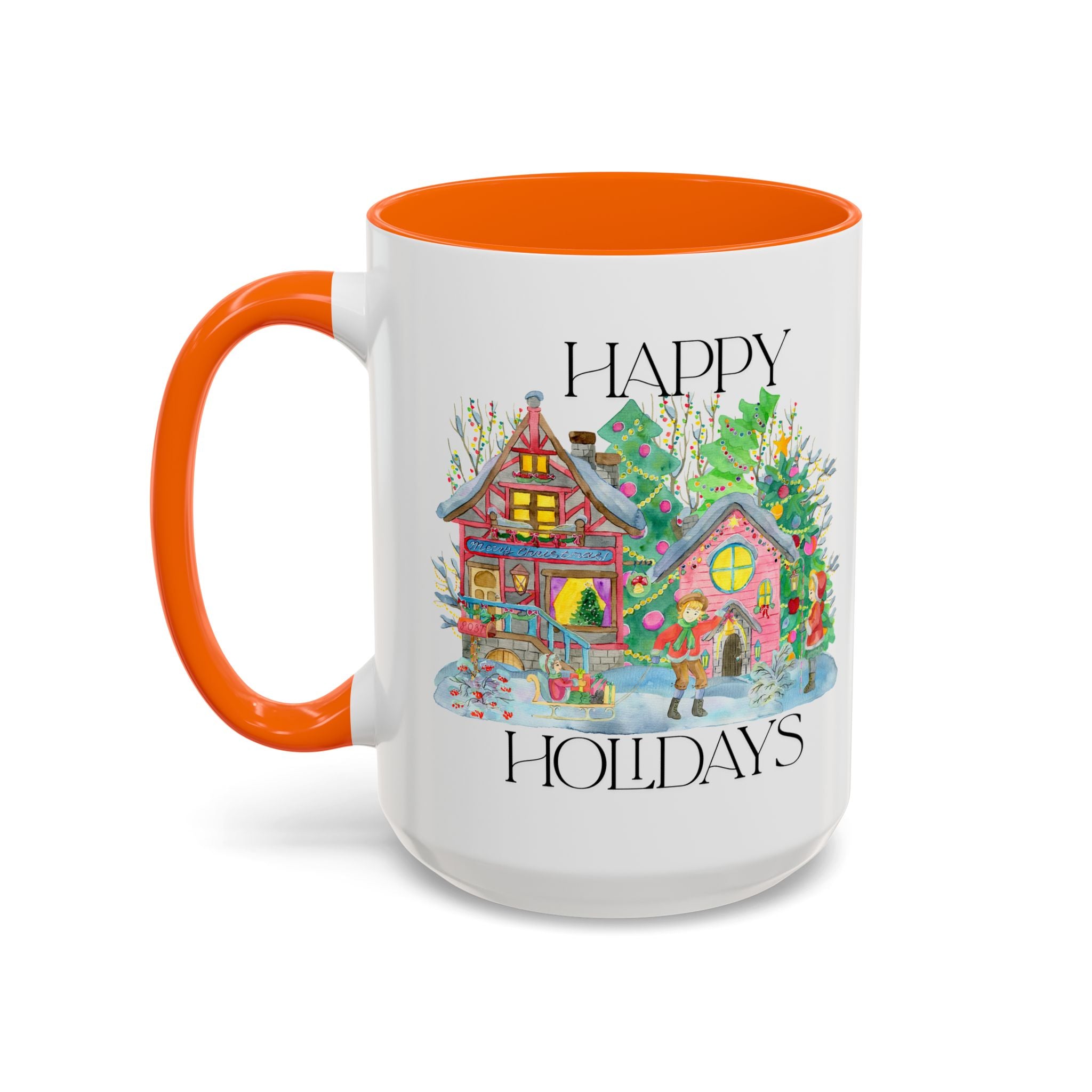 Festive Holiday Coffee Mug - Perfect Gift for Christmas, Winter Decor, Cozy Home Vibe, Holiday Gatherings, Cheerful Sips