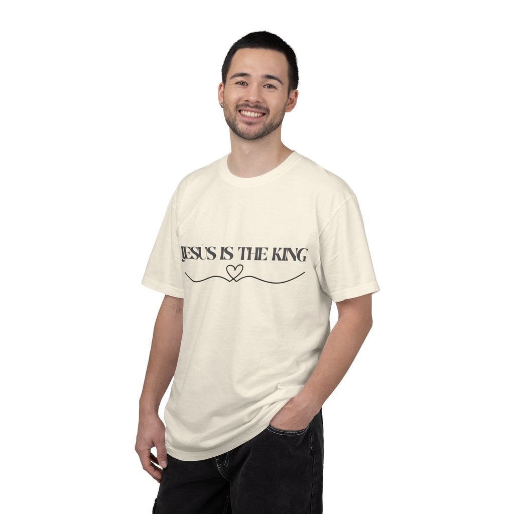 Jesus Is The King T-Shirt — Christian Faith Tee with Heart Accent