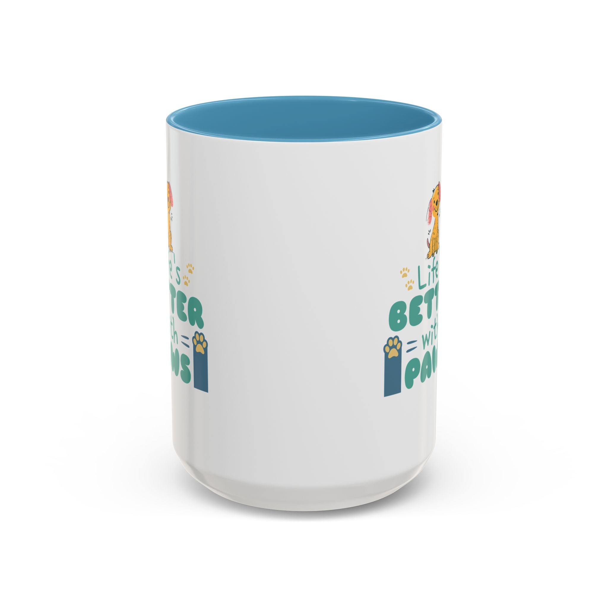 Life's Better with Paws Mug - Pet Lover's Coffee Cup, Dog Themed Gift, Animal Lover Present, Cute Ceramic Mug, Fun Pet Owner Gift