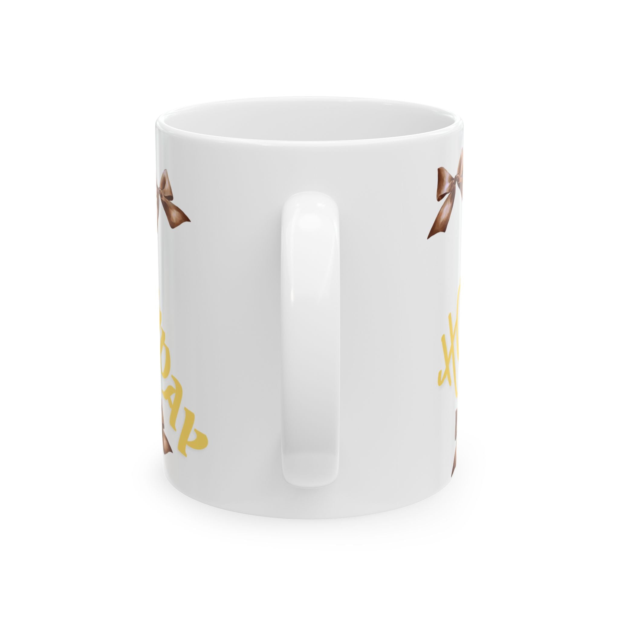 Birthday Floral Mug — Neutral Blossom Ceramic Coffee Cup (11oz & 15oz)