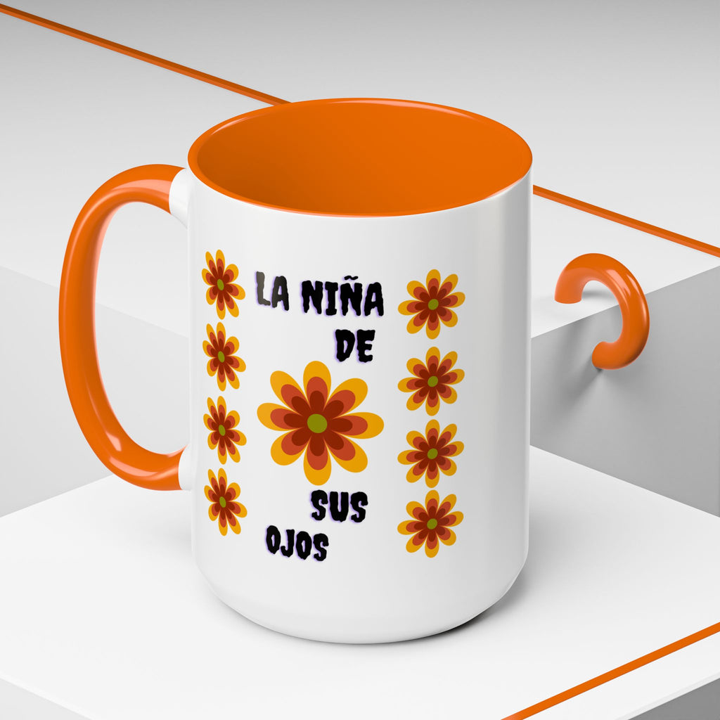 Bright Floral Accent Coffee Mug for Gifts, Home Decor, Coffee Lovers, Spanish Quote, Perfect for Special Occasions