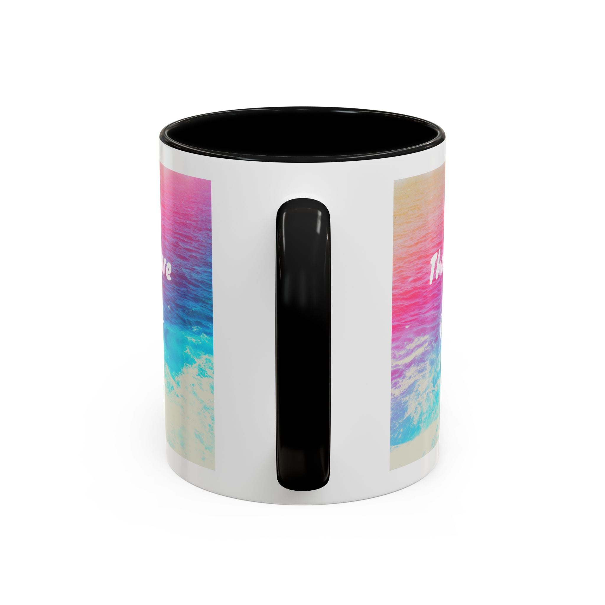 Ocean Background Future Is Bright Accent Coffee Mug (11, 15oz)