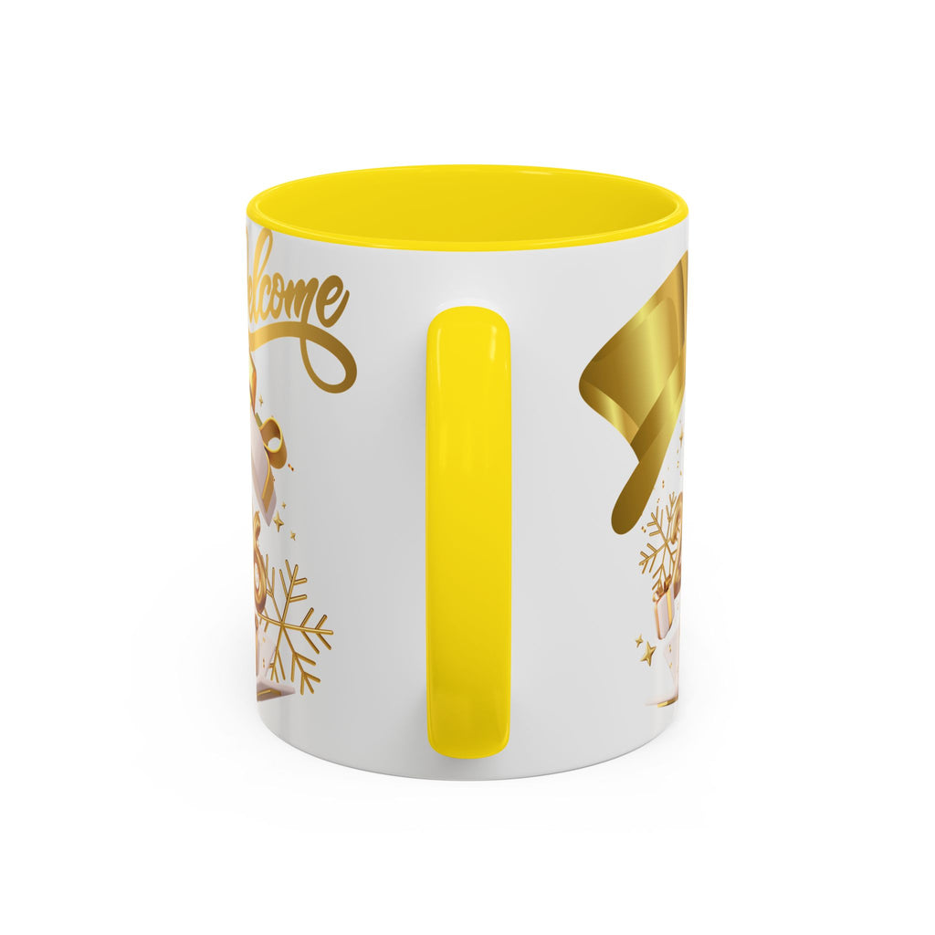 2026 New Year Coffee Mug — "Welcome 2026" Gold Celebration Accent Mug