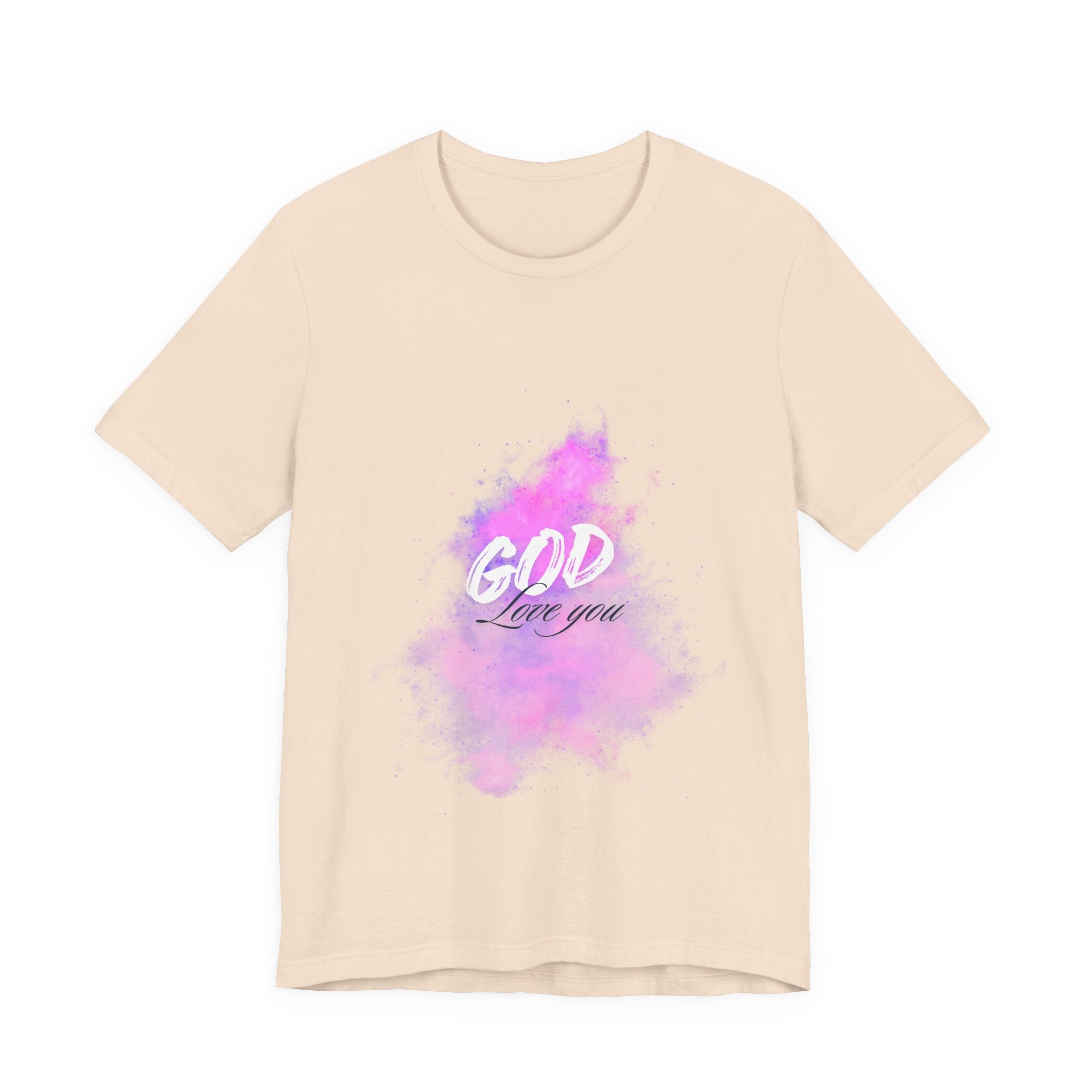 God Love You Tee - Inspirational Short Sleeve Shirt, Faith-Based Gift, Christian Apparel, Motivational T-Shirt, Perfect for Worship