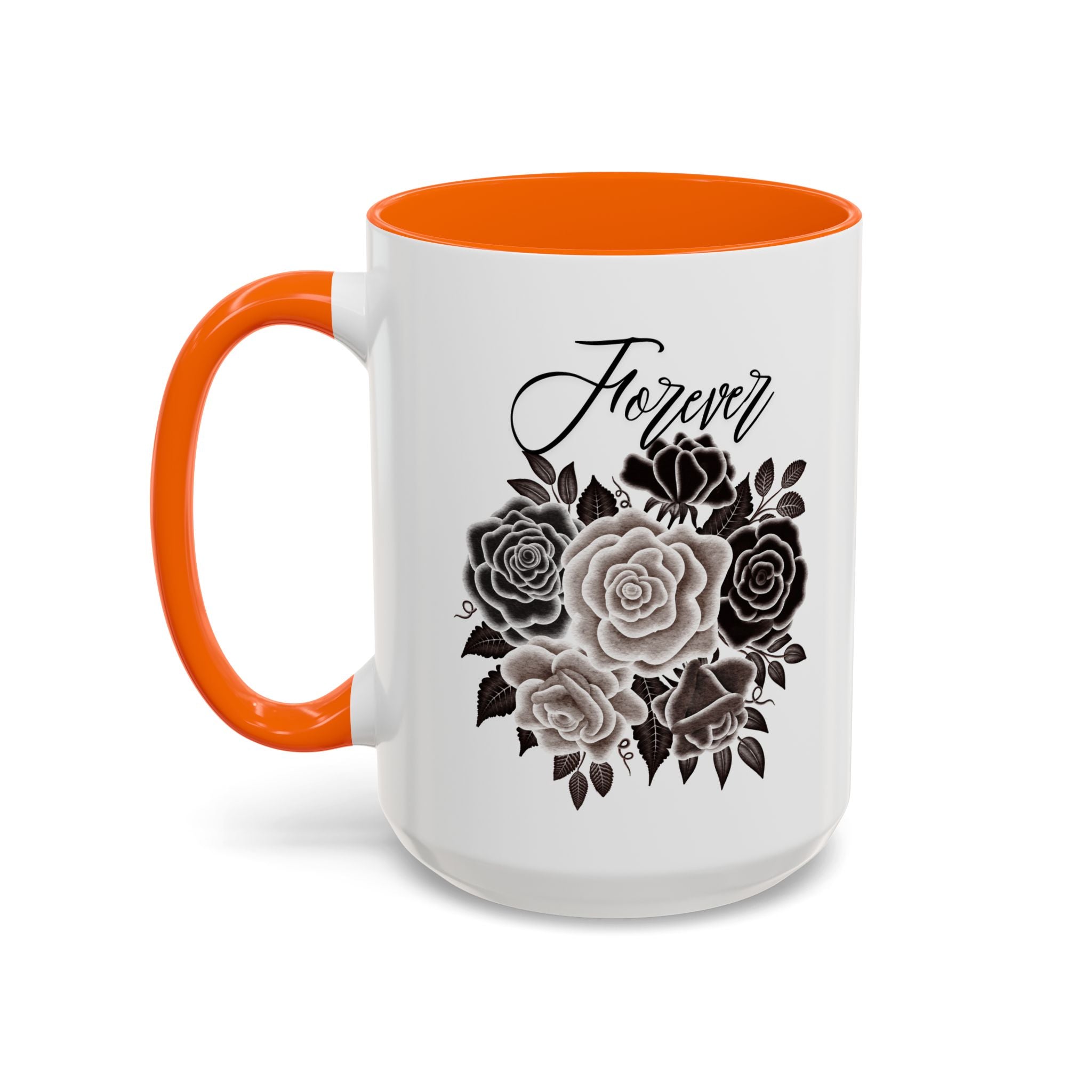 Elegant Floral Accent Coffee Mug for Coffee Lovers, Gift for Her, Home Decor, Valentine's Day, Birthday