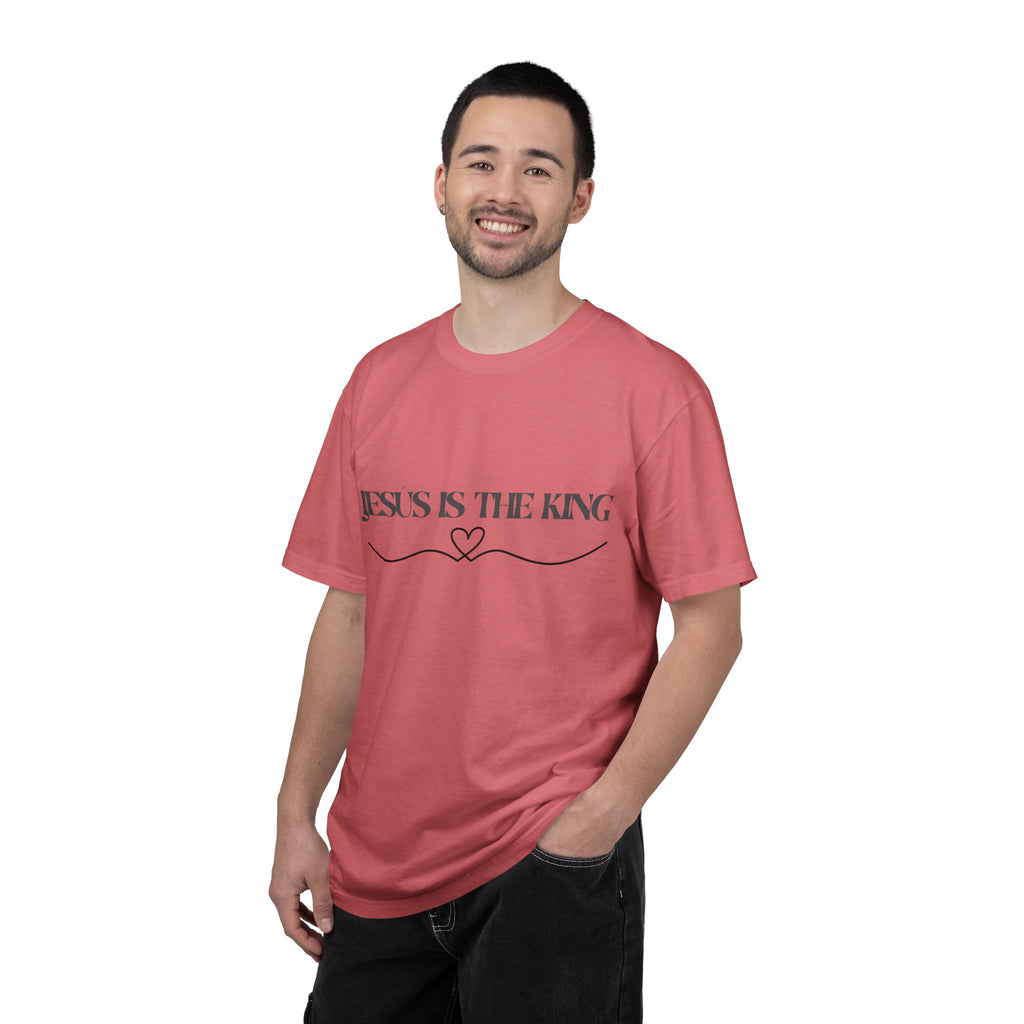 Jesus Is The King T-Shirt — Christian Faith Tee with Heart Accent