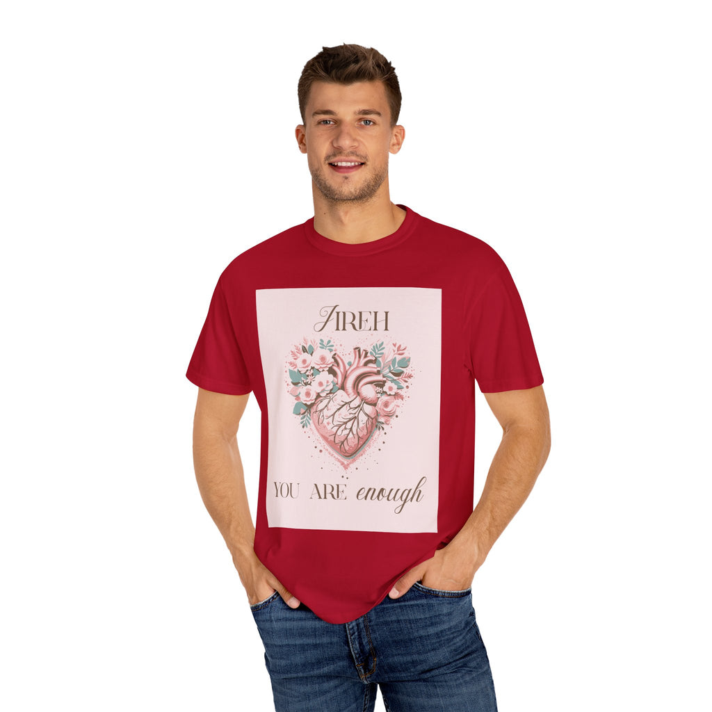 You Are Enough Floral Heart T-Shirt