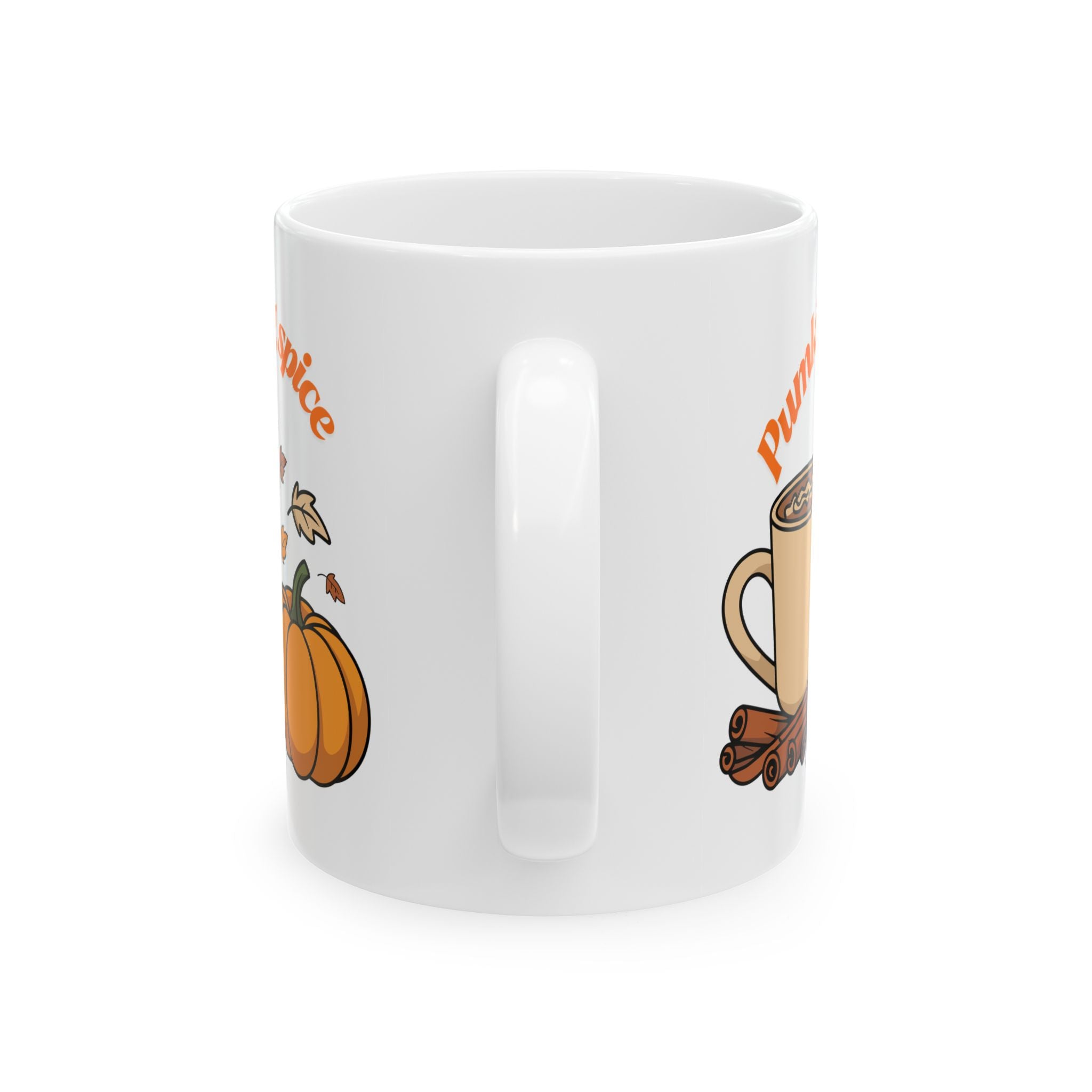 Fall Pumpkin Spice Ceramic Mug | Cozy Autumn Mug, Coffee Lover Gift, Home Decor, Fall Decor, Seasonal Drinkware