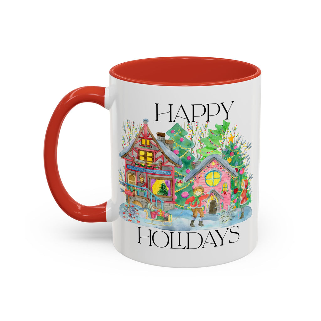 Festive Holiday Coffee Mug - Perfect Gift for Christmas, Winter Decor, Cozy Home Vibe, Holiday Gatherings, Cheerful Sips