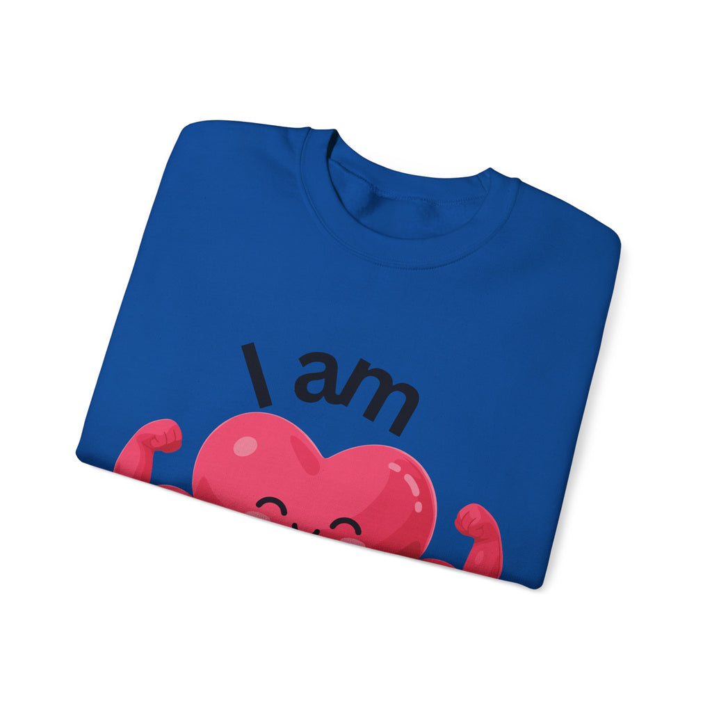 I Am Strong Heart Crewneck Sweatshirt