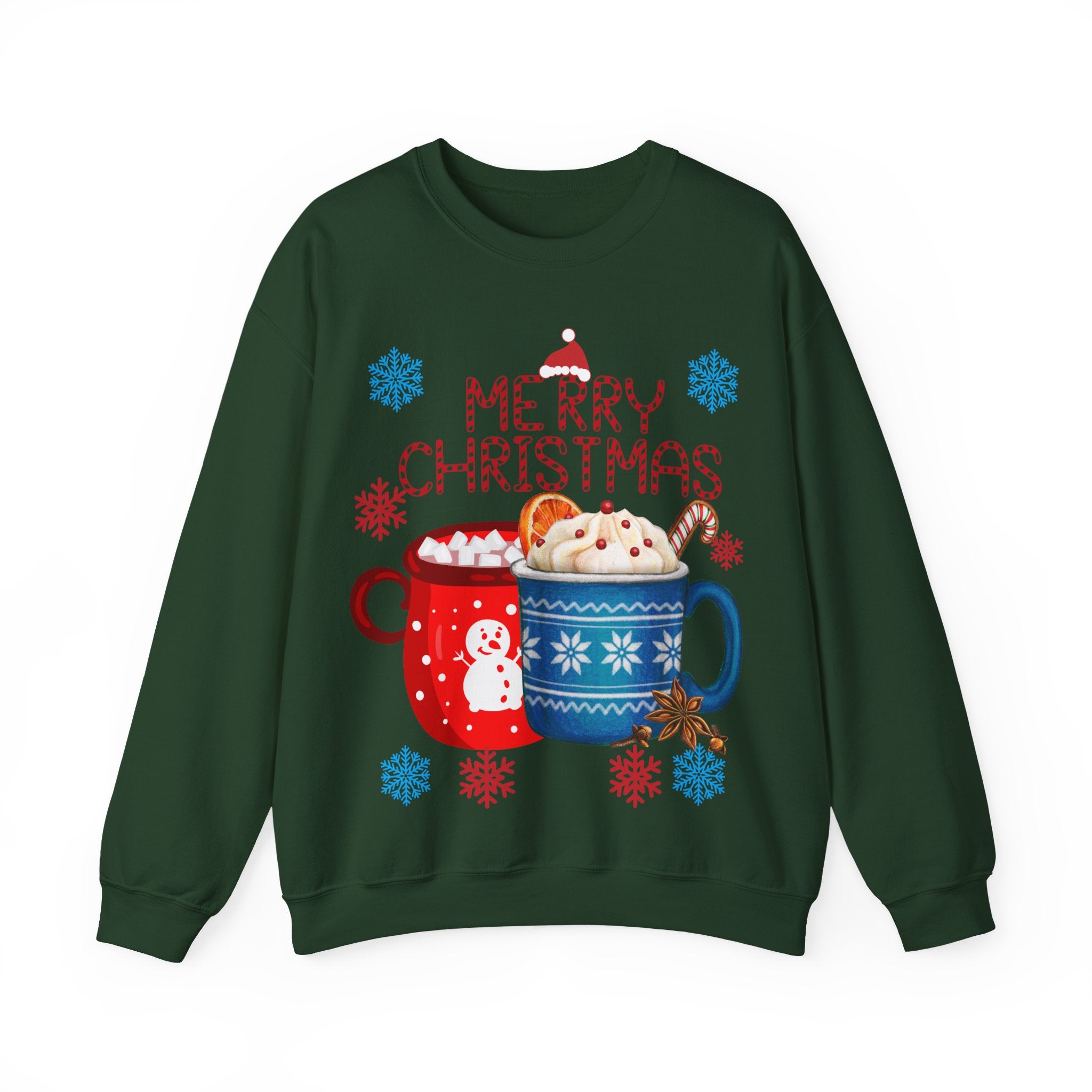 Merry Christmas Hot Cocoa Crewneck Sweatshirt