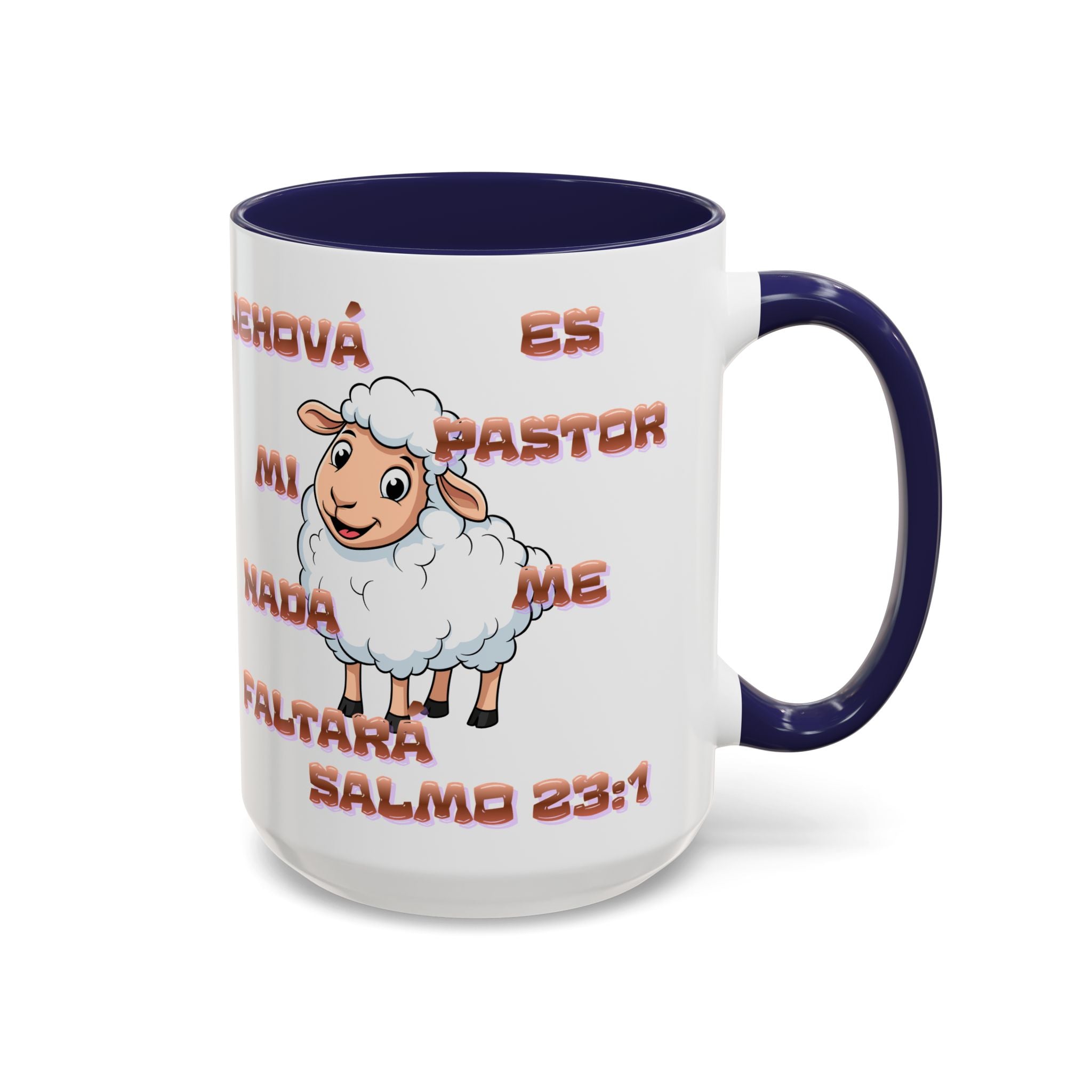 Jehová Es Mi Pastor Coffee Mug — Salmo 23:1 Spanish Christian Accent Mug