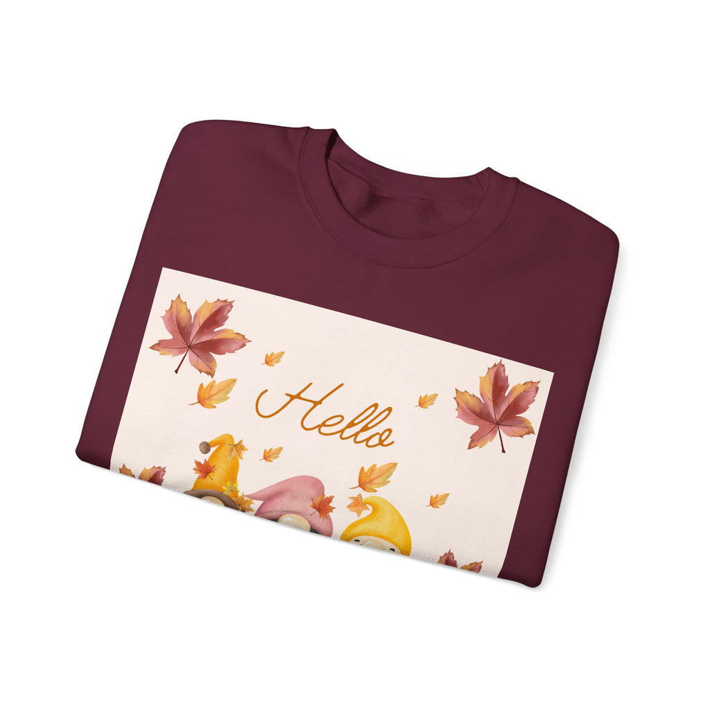 Hello Sunshine Fall Crewneck Sweatshirt, Cozy Autumn Apparel, Unisex Sweatshirt, Perfect for Thanksgiving, Gift for Nature Lovers