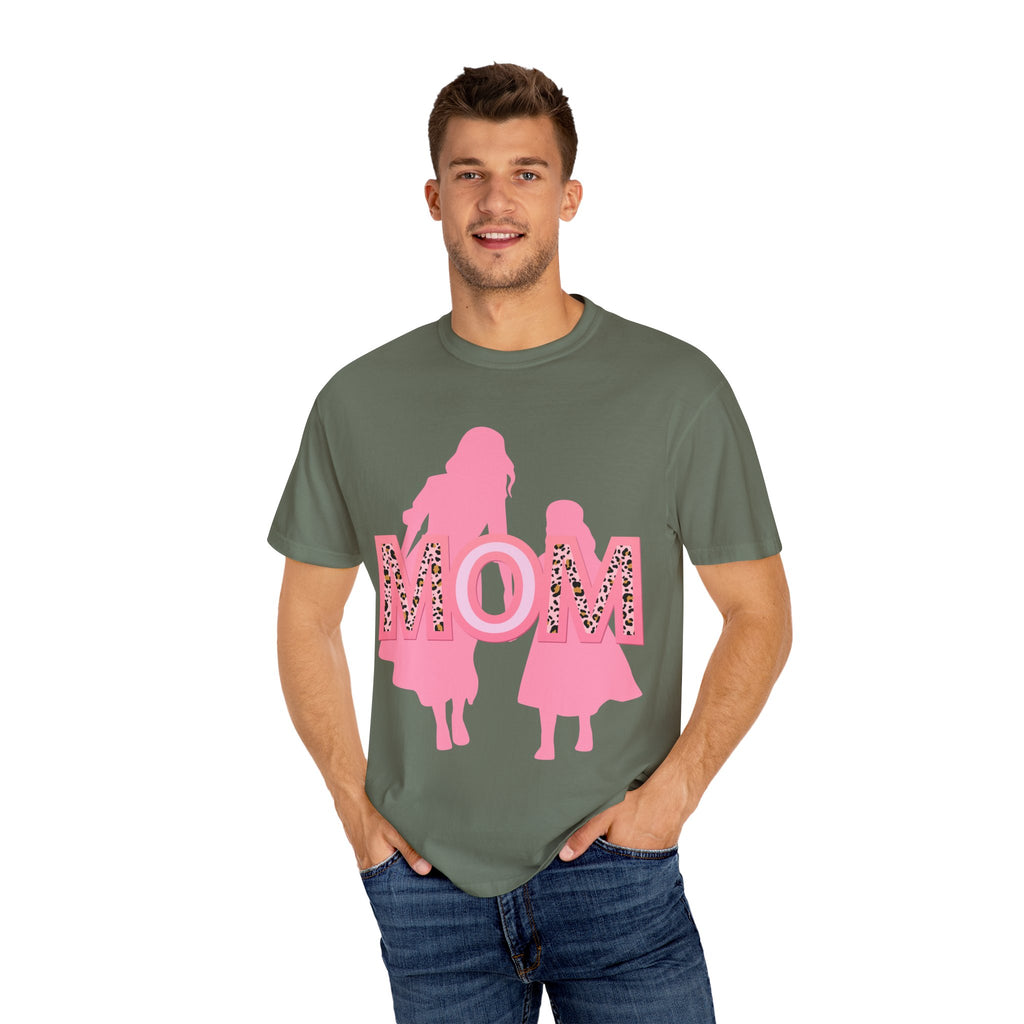 Mom & Me Garment-Dyed T-shirt, Cute Matching Tees, Mother's Day Gift, Family Outing Shirt, Mommy Daughter Outfit, Trendy Casual Wear