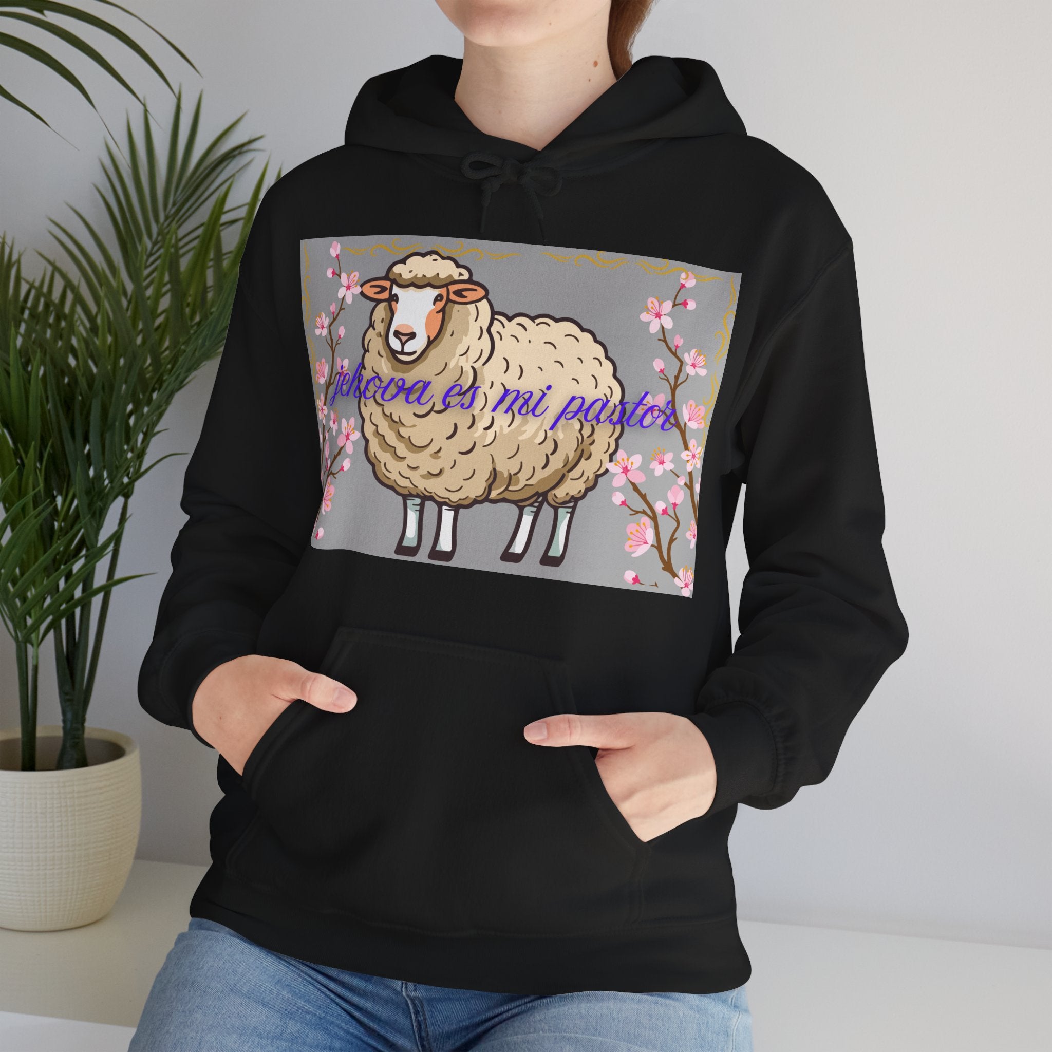 Whimsical Sheep Hoodie - Cozy Unisex Sweatshirt, Cute Gift for Animal Lovers, Spring Fashion, Perfect for Easter, Casual Wear