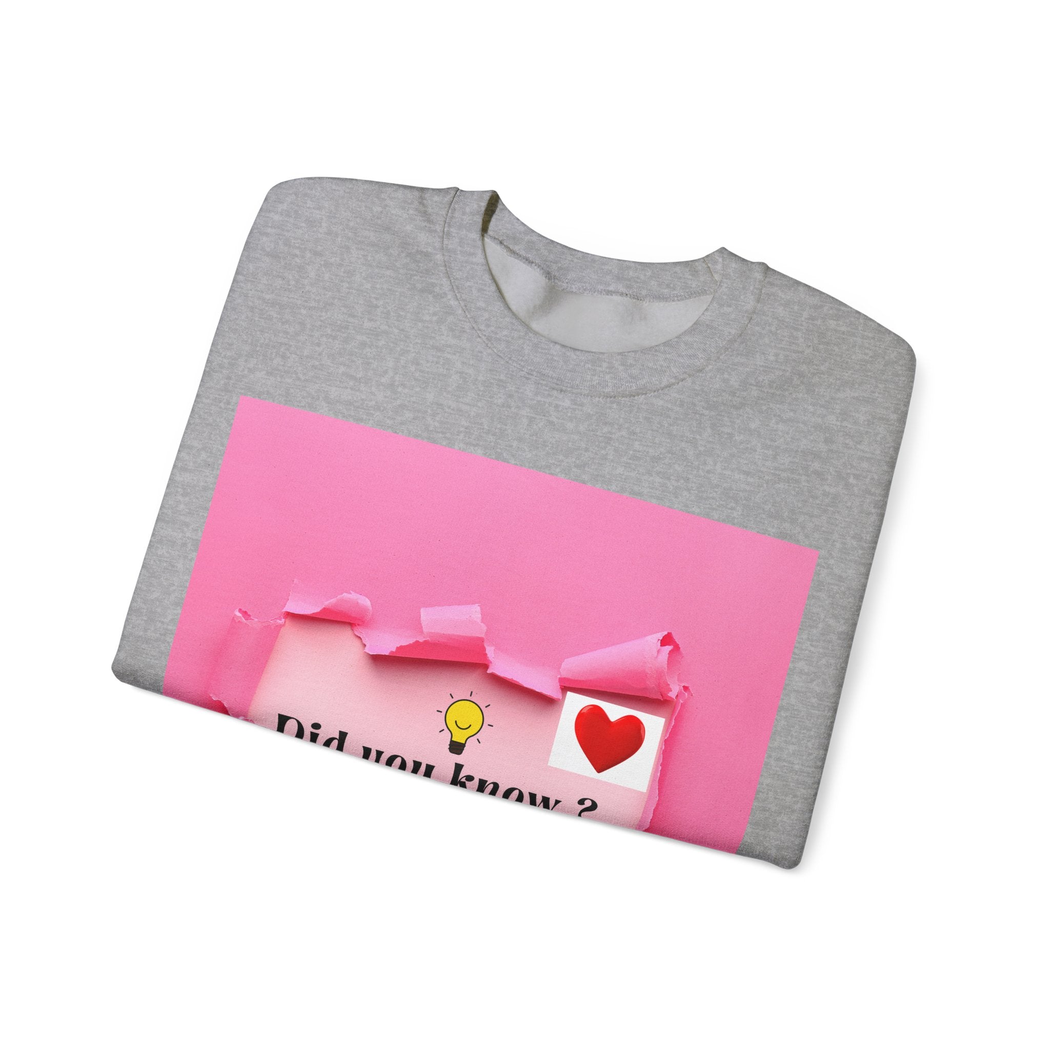 Cute Love Message Crewneck Sweatshirt, Cozy Gift for Her, Valentine's Day, Inspirational Sweater, Comfortable Everyday Wear