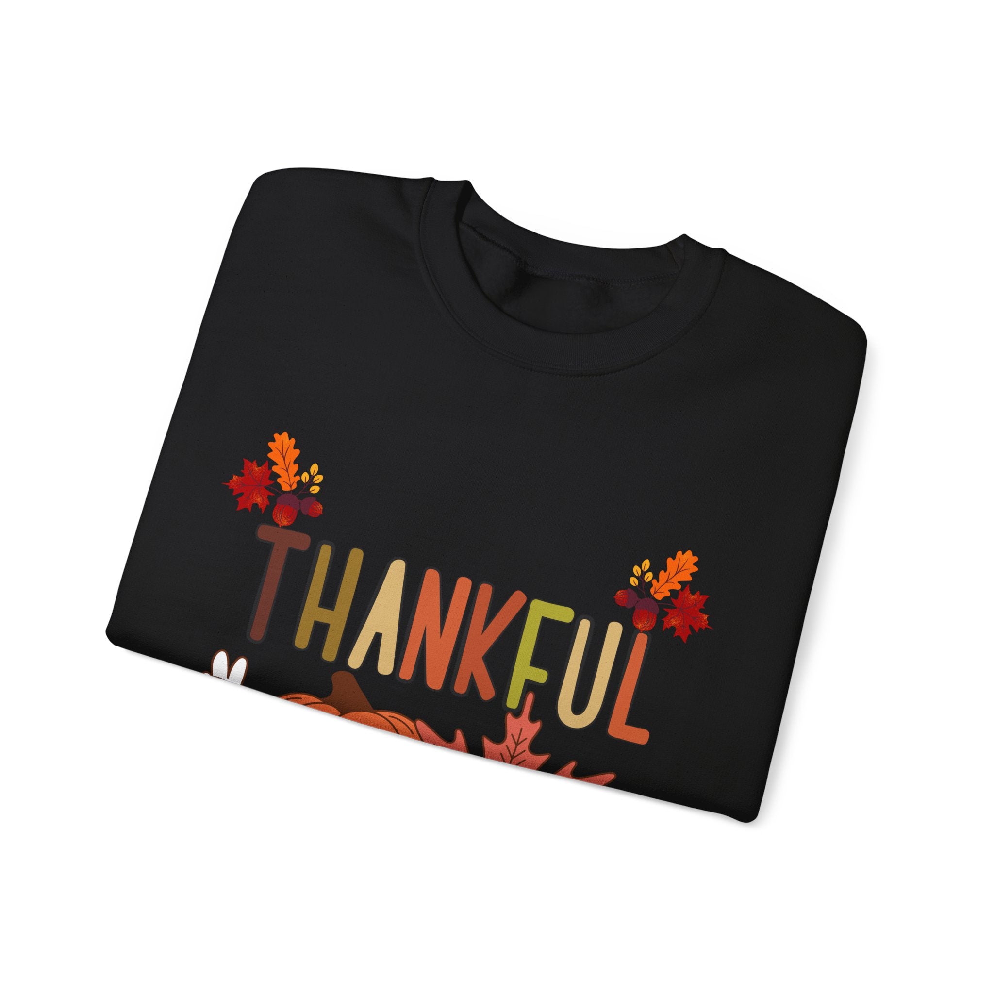 Thankful Autumn Crewneck Sweatshirt, Cozy Fall Sweater, Unisex Sweatshirt, Thanksgiving Gift, Cute Seasonal Apparel