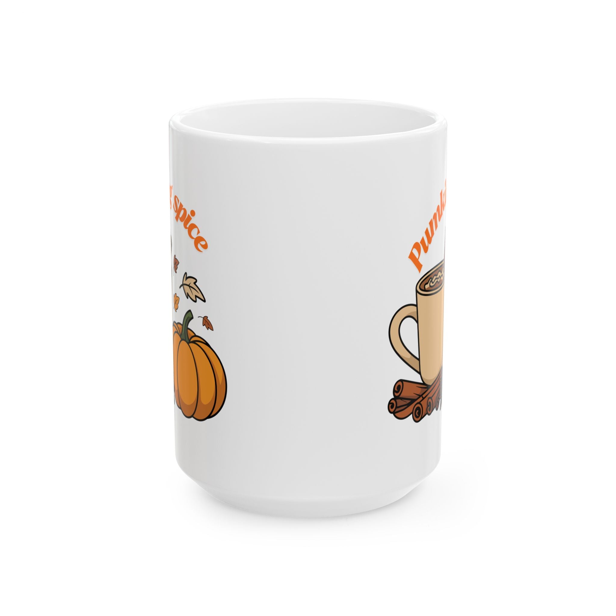Fall Pumpkin Spice Ceramic Mug | Cozy Autumn Mug, Coffee Lover Gift, Home Decor, Fall Decor, Seasonal Drinkware