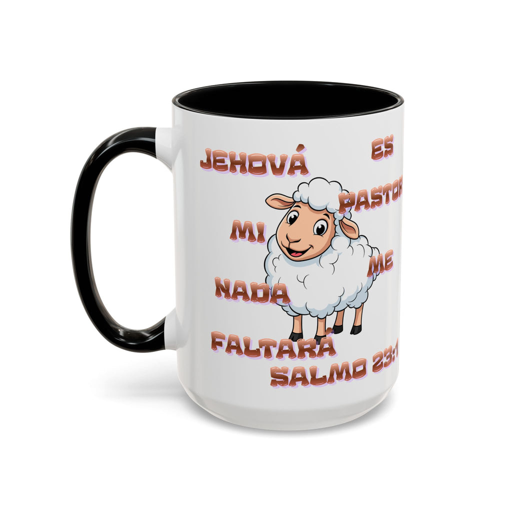 Jehová Es Mi Pastor Coffee Mug — Salmo 23:1 Spanish Christian Accent Mug