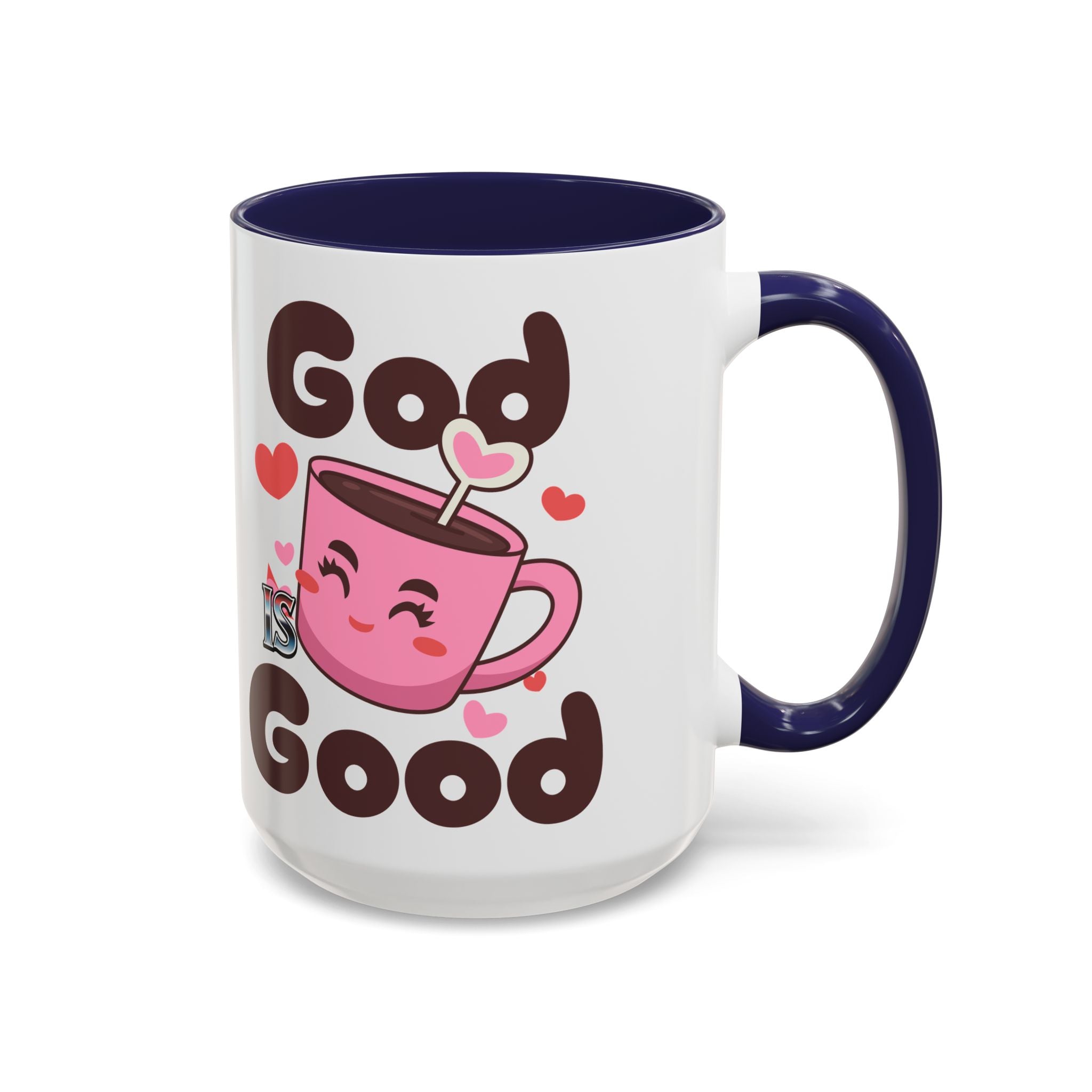 Cute God is Good Coffee Mug | Love Inspired Drinkware for Coffee Lovers, Gift for Friends, Anniversaries, Home Decor, Faith-Based Gifts