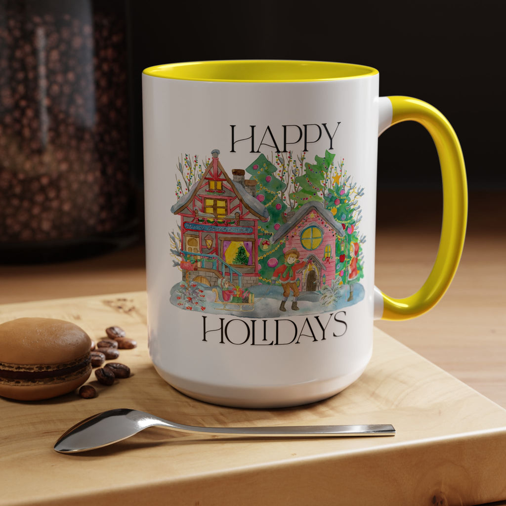Festive Holiday Coffee Mug - Perfect Gift for Christmas, Winter Decor, Cozy Home Vibe, Holiday Gatherings, Cheerful Sips