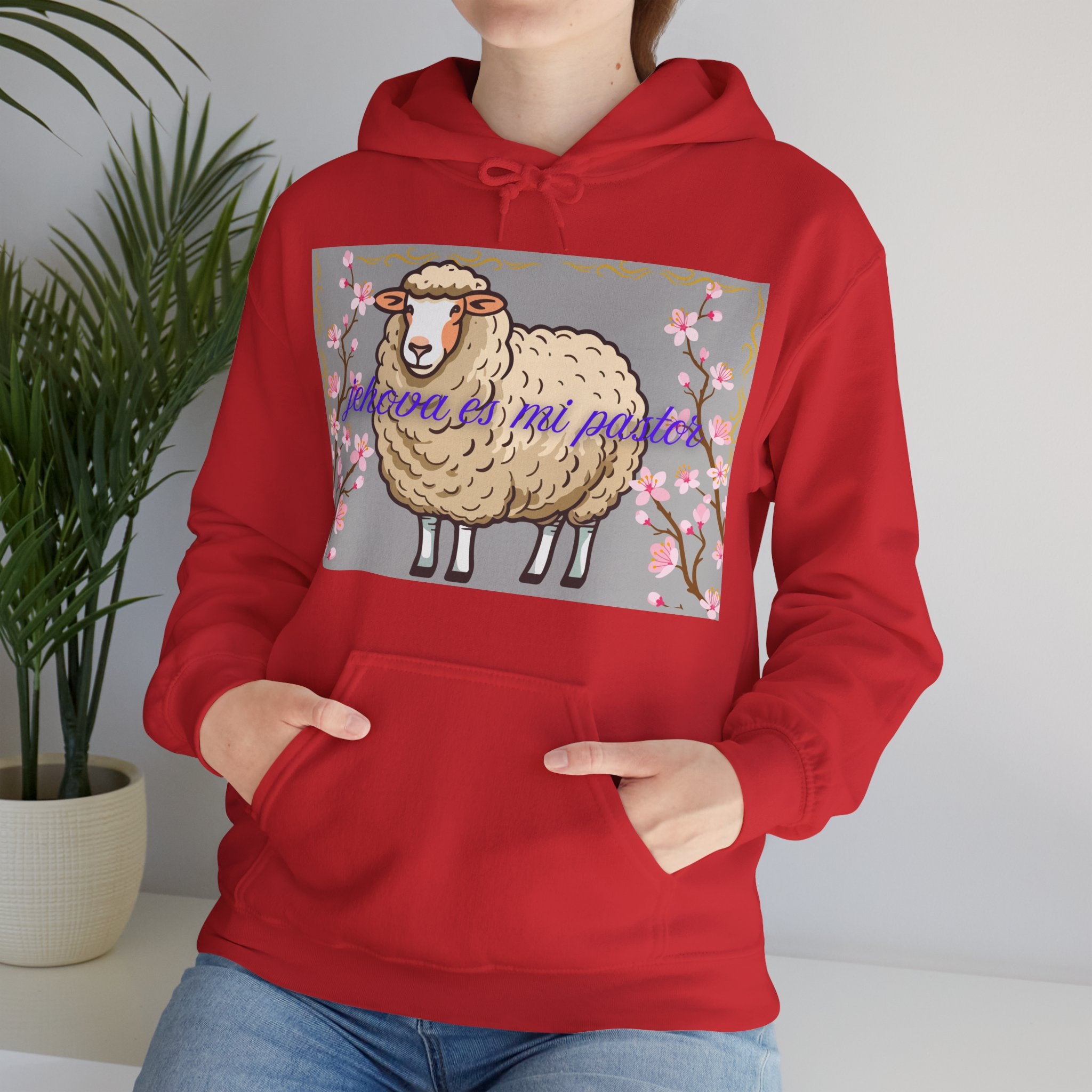 Whimsical Sheep Hoodie - Cozy Unisex Sweatshirt, Cute Gift for Animal Lovers, Spring Fashion, Perfect for Easter, Casual Wear