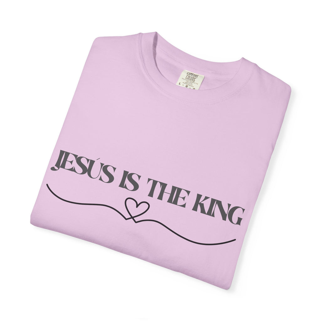 Jesus Is The King T-Shirt — Christian Faith Tee with Heart Accent