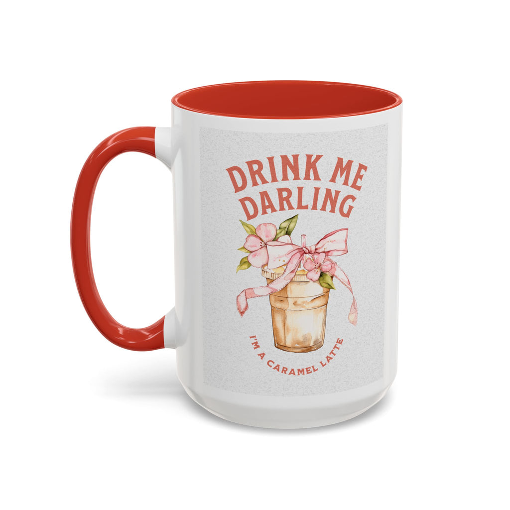 Darling Caramel Latte Coffee Mug - Fun Accent Design for Coffee Lovers