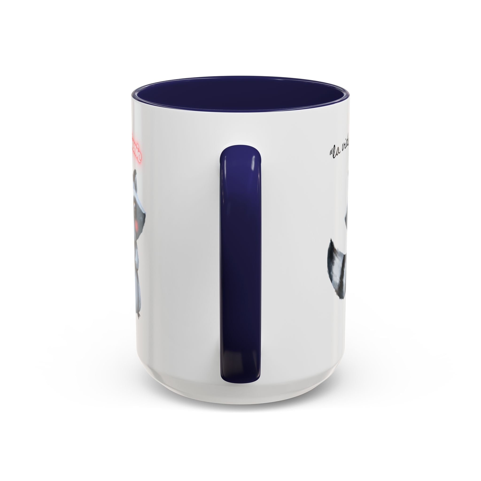 Raccoon-Themed Accent Coffee Mug | Cute Animal Mug for Home, Gift for Coffee Lovers, Nature Lovers, Birthday, Celebrate Life